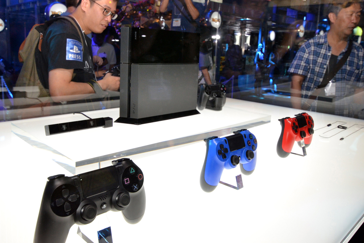 Visitors checked out Sony Computer Entertainment’s PlayStation 4 at the Tokyo Game Show in Chiba, near Tokyo, in September.