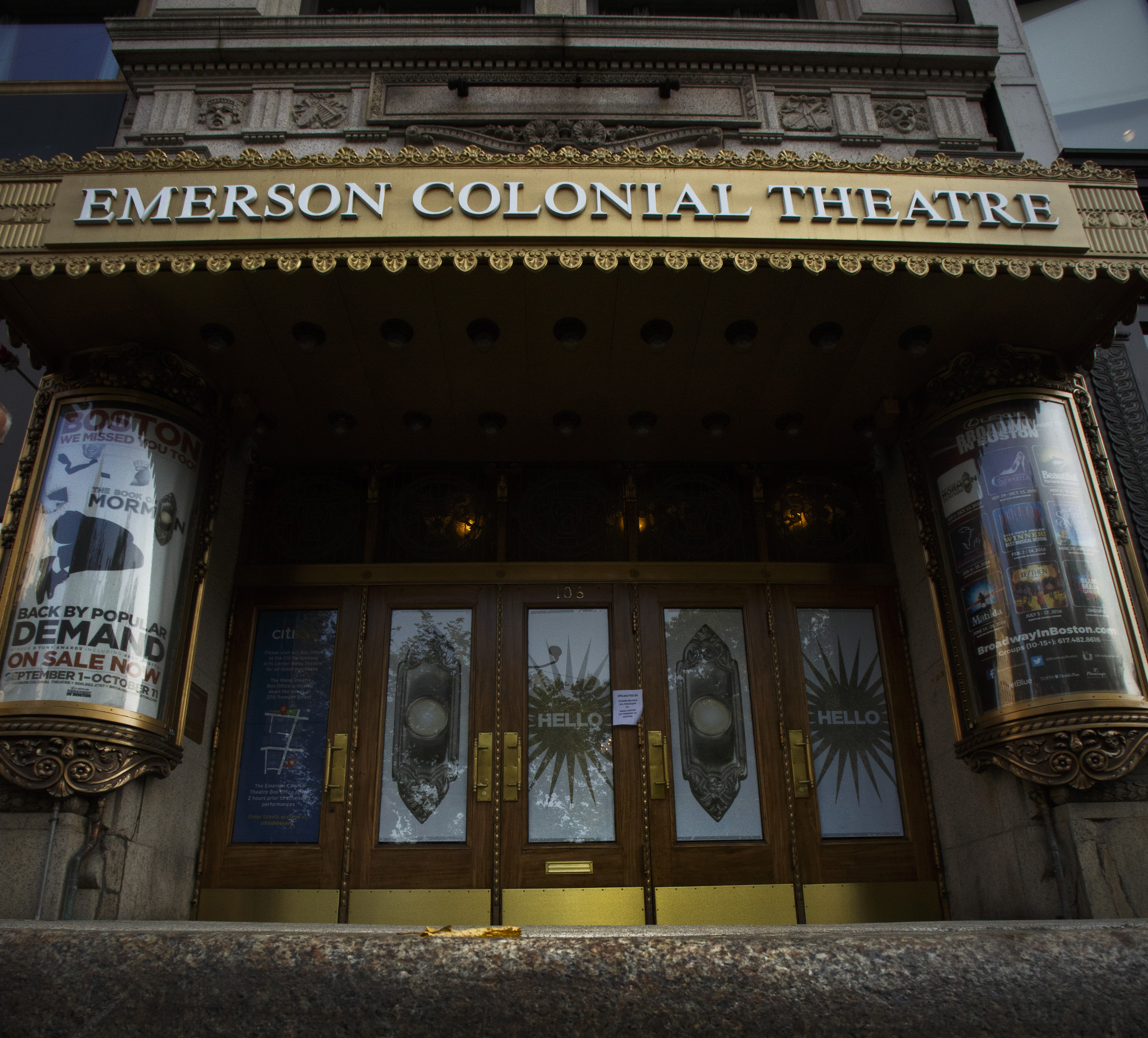 Emerson College’s Colonial Theatre is closed for renovations, but its future use remains in question.