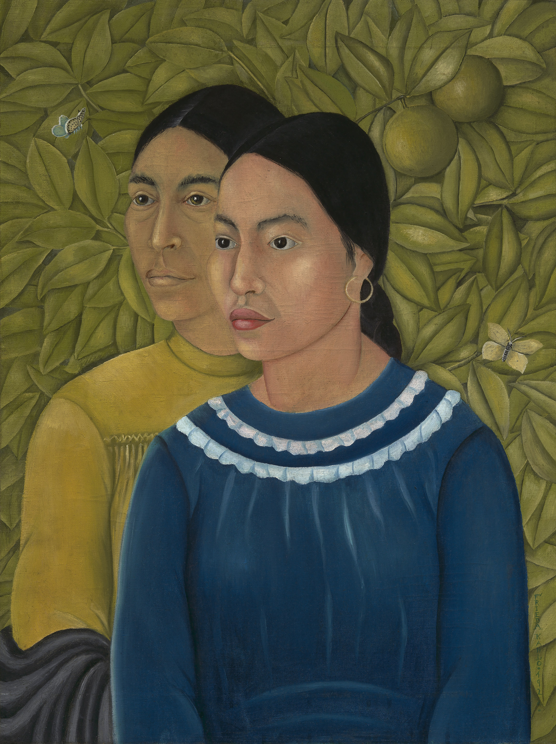 “Dos Mujeres (Salvadora y Herminia)” (oil on canvas) by Frida Kahlo.