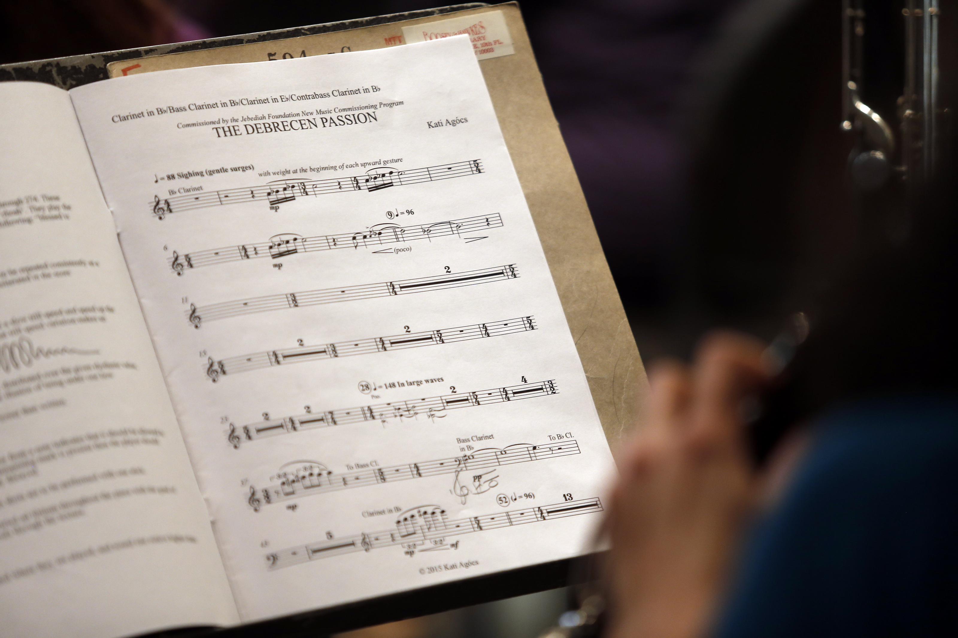The Boston Modern Orchestra Project and Lorelei Ensemble rehearsed.