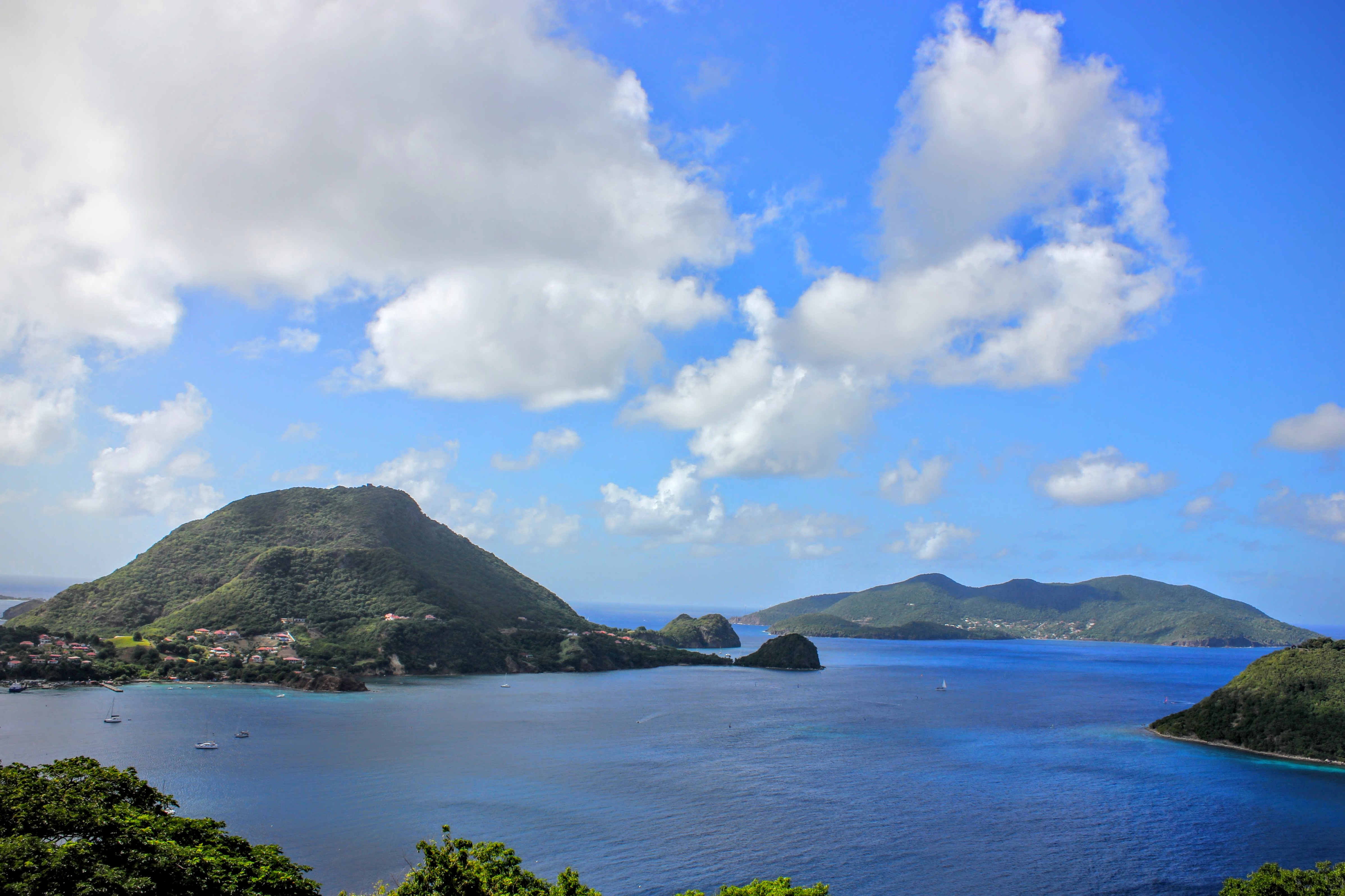 The view from Fort Napoléon on Terre-de-Haut Island, in the Iles Des Saintes, Guadeloupe.