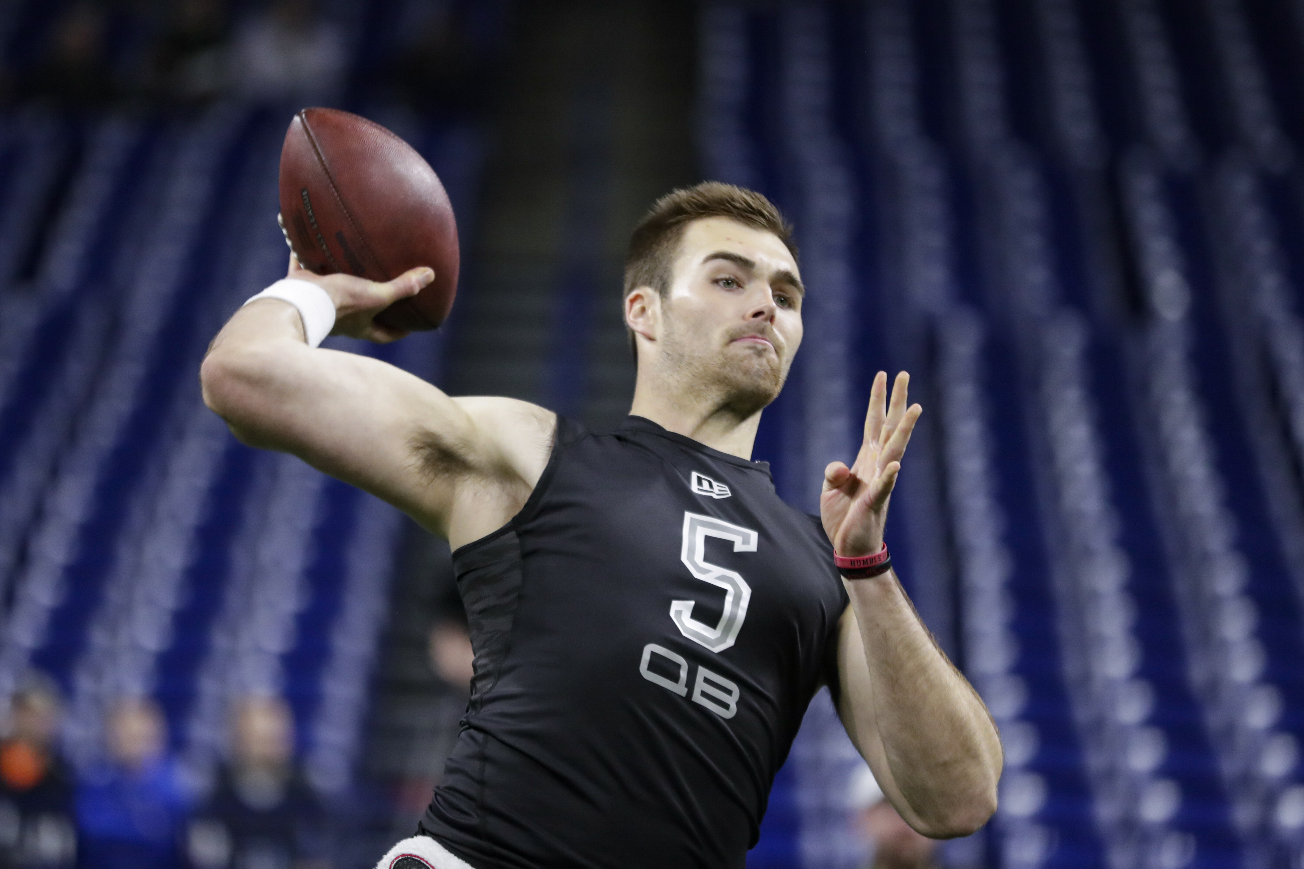 Georgia's Jake Fromm could be a potential quarterback selection by the Patriots in the NFL Draft.