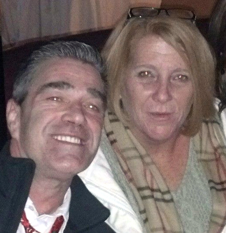 Timothy Perry and his boss, Suffolk Country Register of Probate Patricia Campatelli, are seen before their alleged altercation on Dec. 18.