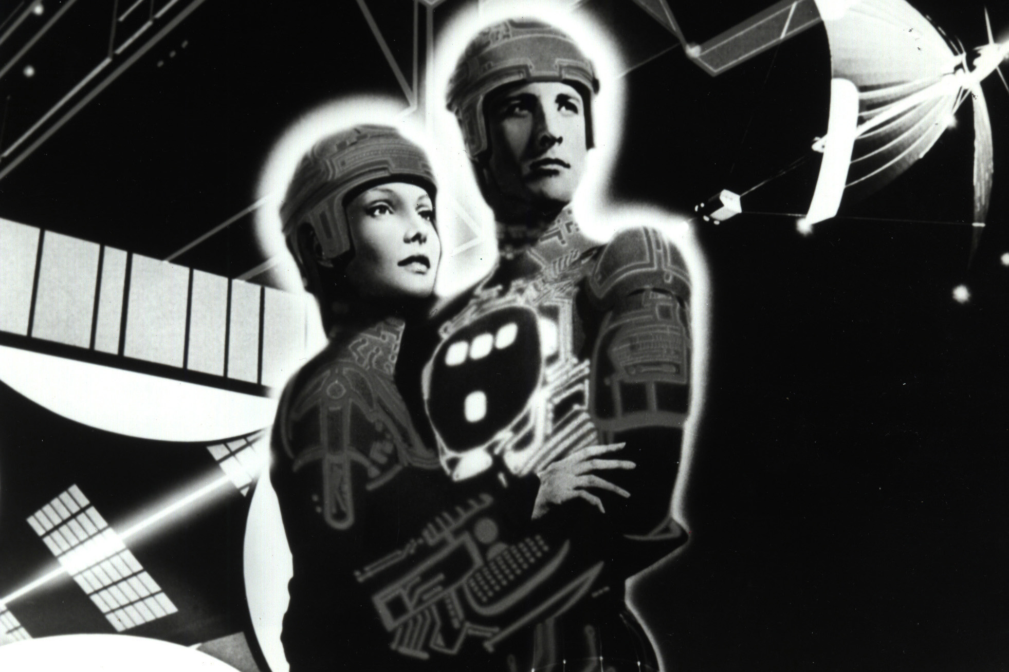 Jeff Bridges in a promotional image for “Tron.”