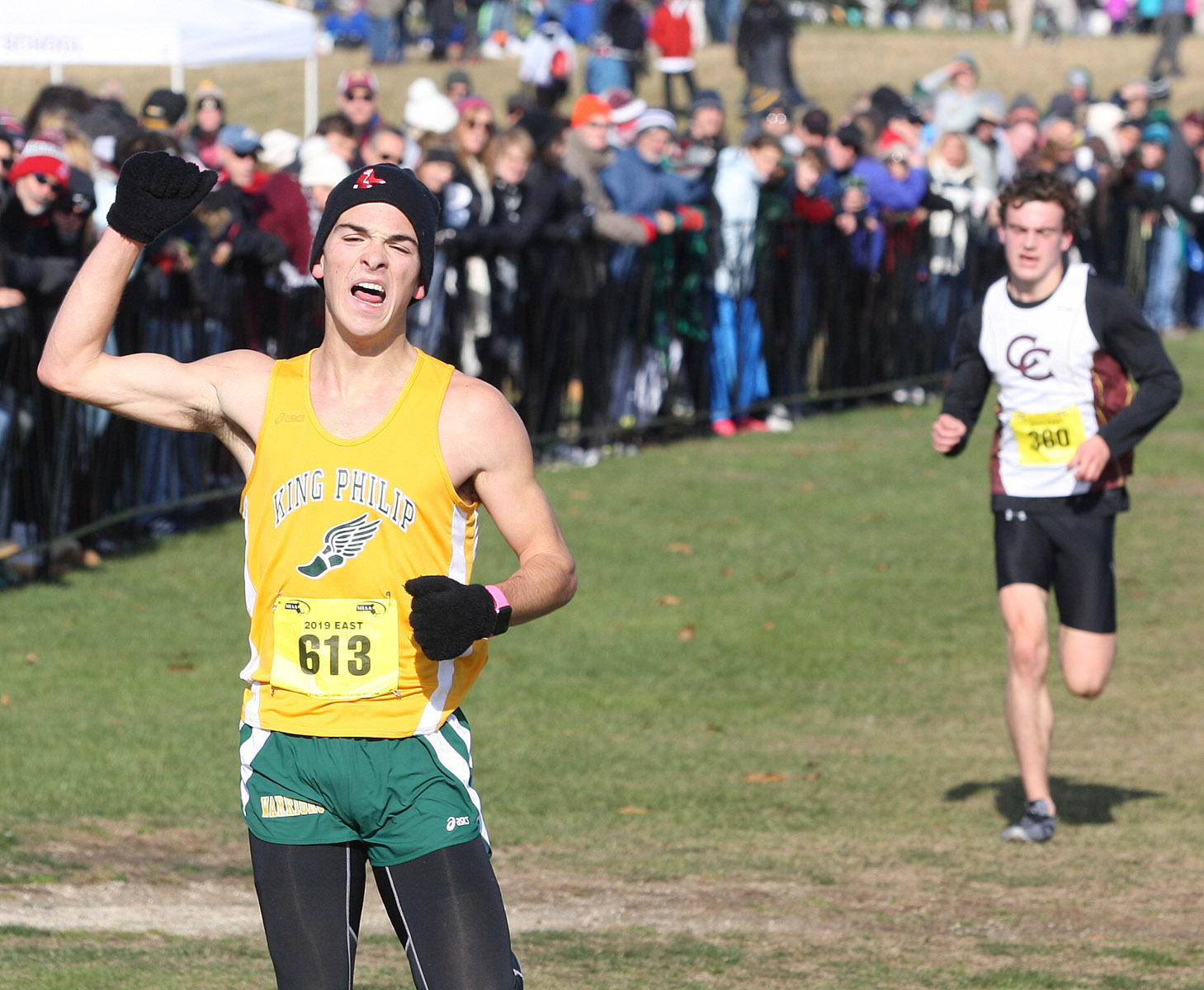 . . . Griffin then makes his move in the final stretch to win the boys’ D2 race in 15:34.80), outlasting Chaffin (15:36.86). “This race was kind of revenge for the Twilight meet,’’ said Griffin, who lost to Chaffin in that race.