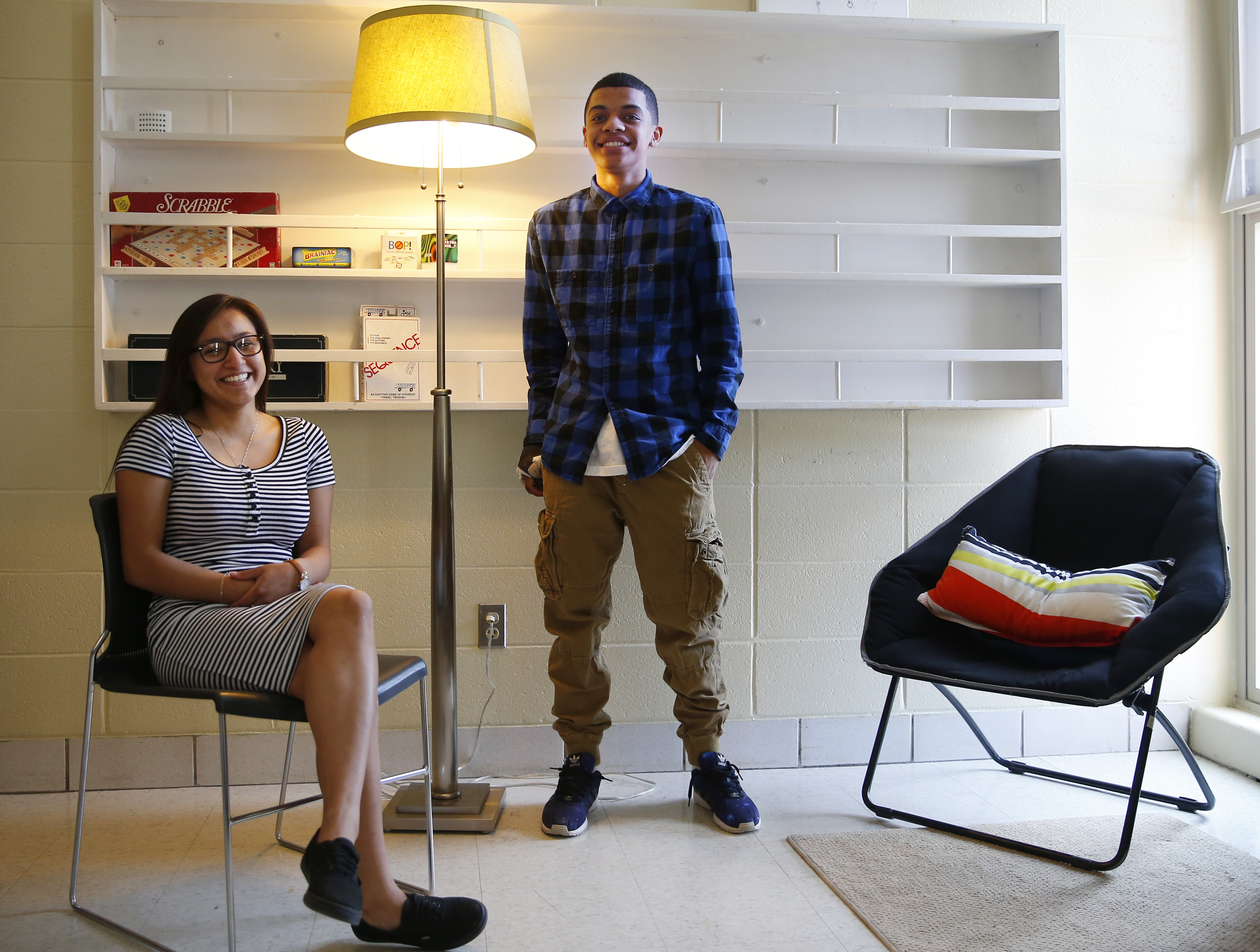 Jasmin Duarte and Wellington Vasquez have benefited from an Assabet Valley Regional High School program offering mental and emotional support.