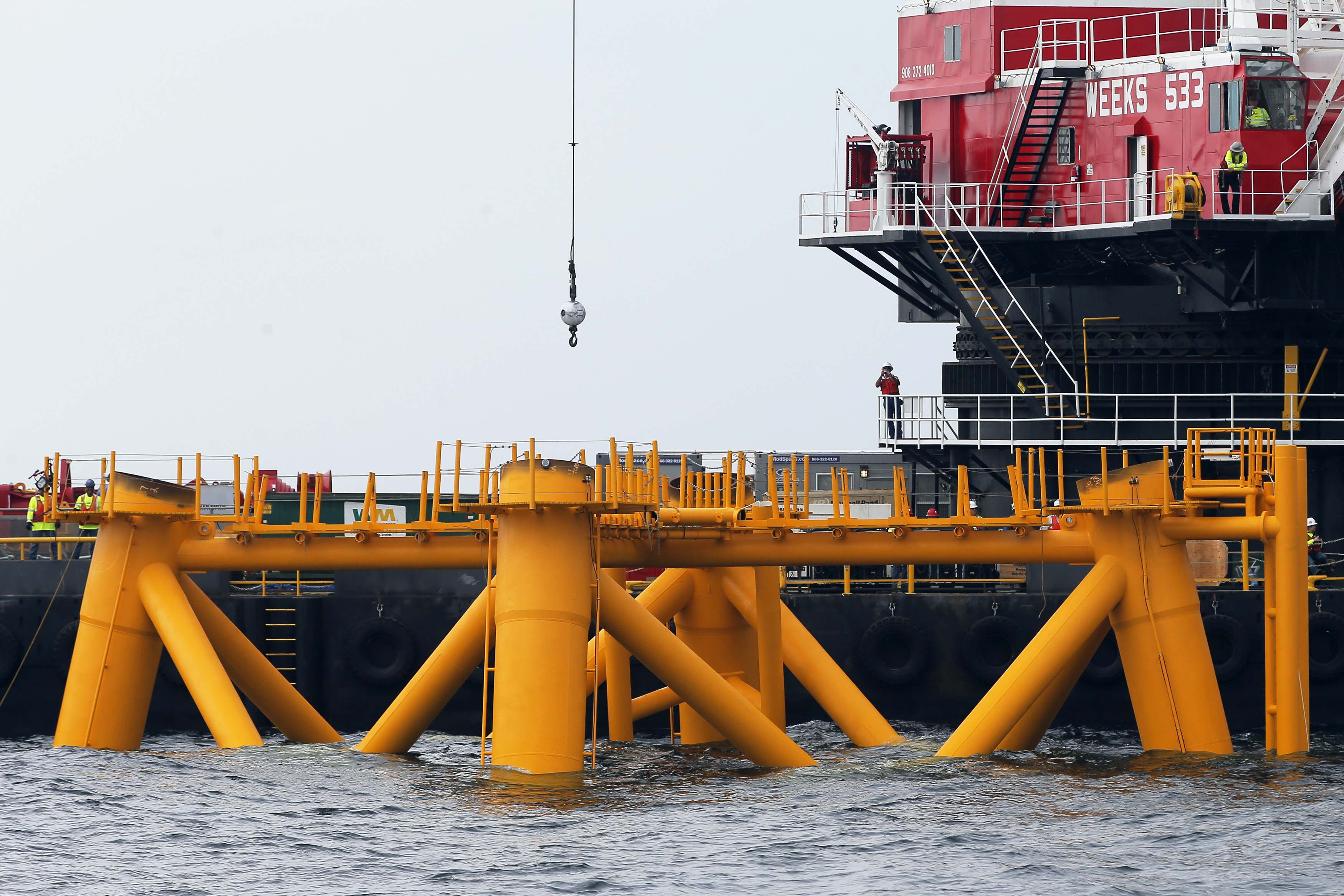 Deepwater Wind, the first US wind farm, is rising off Block Island.
