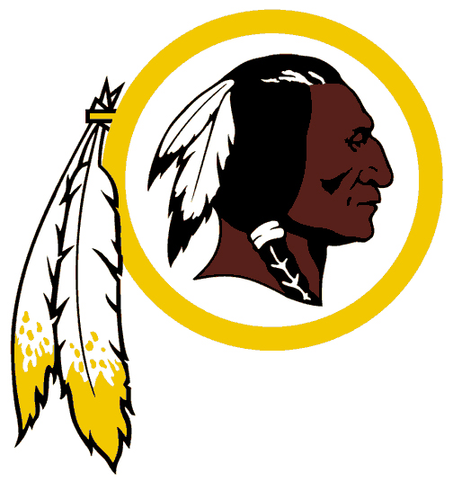 The Redskins have used some version of this logo since the 1930s.