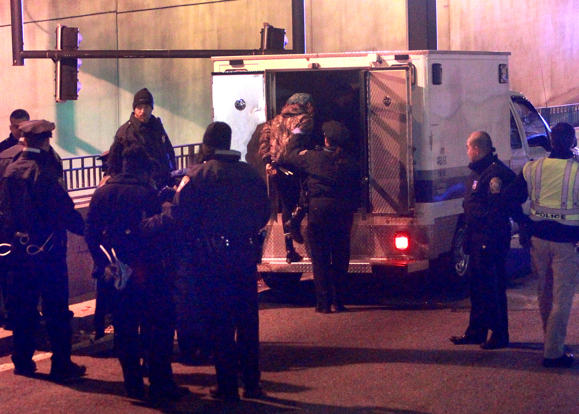 Forty-five people were arrested.