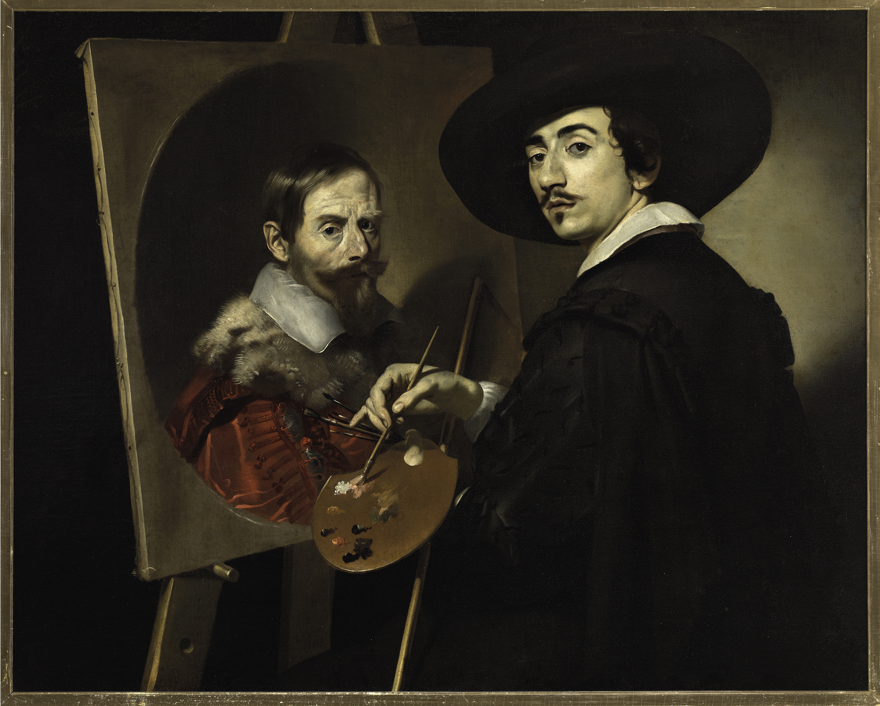 Nicolas Regnier, “Self-Portrait with an Easel,” c. 1620-25.