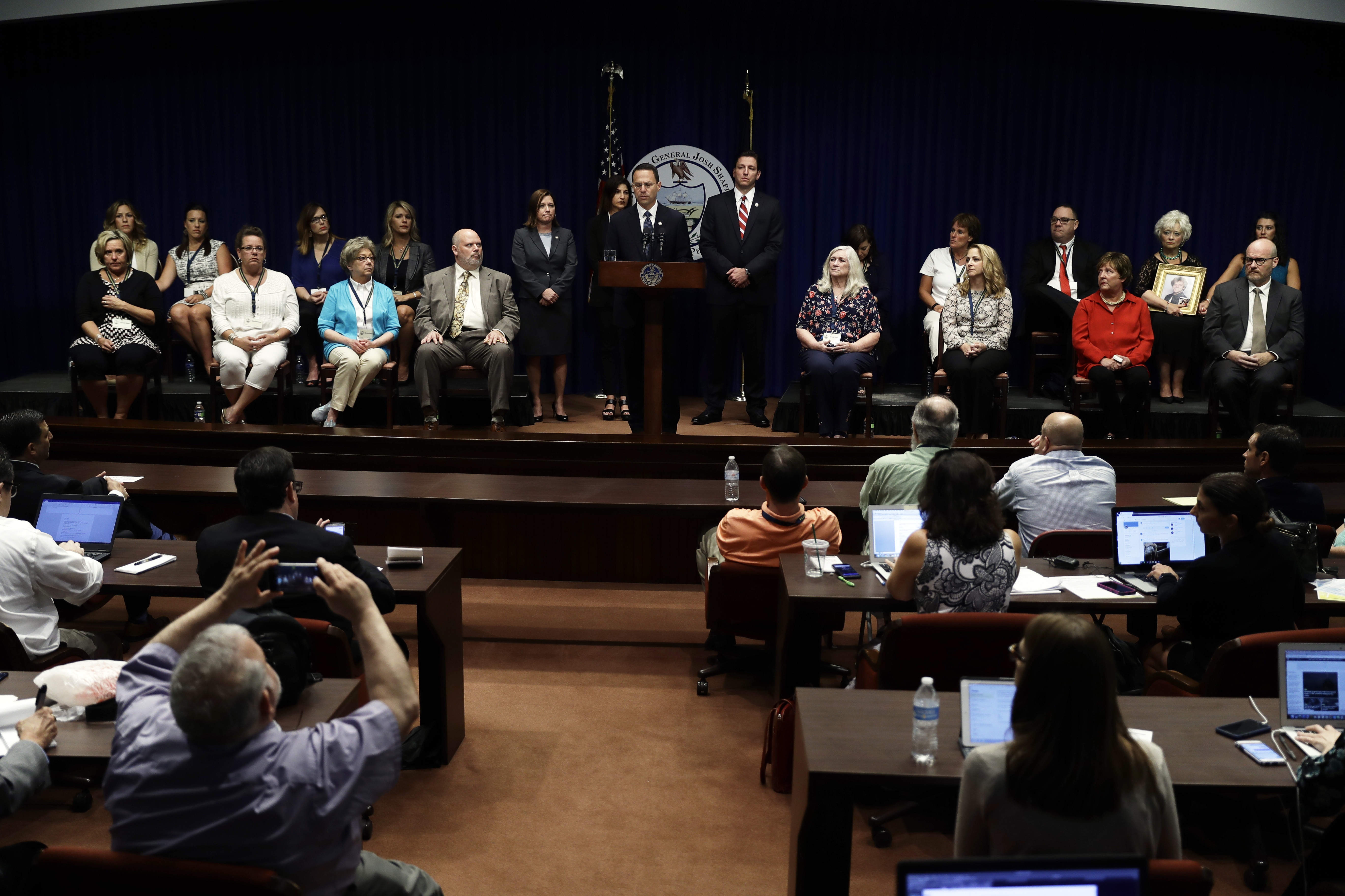 Pennsylvania Attorney General Josh Shapiro spoke Tuesday in Harrisburg.