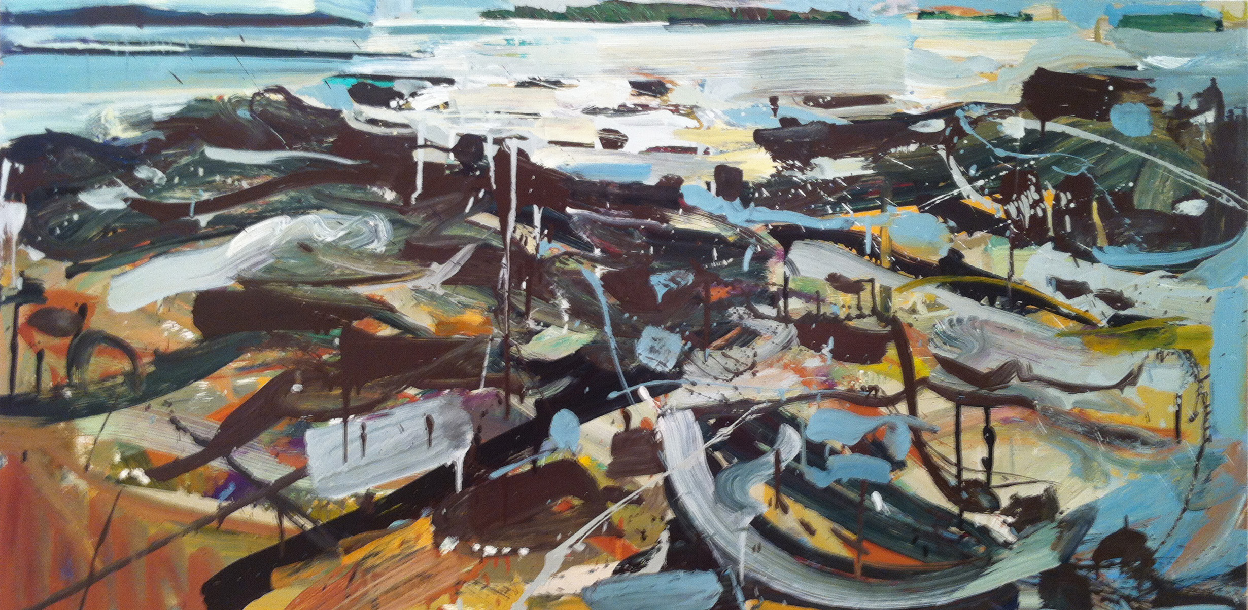 Jon Imber’s “Low Tide” at Alpha Gallery.