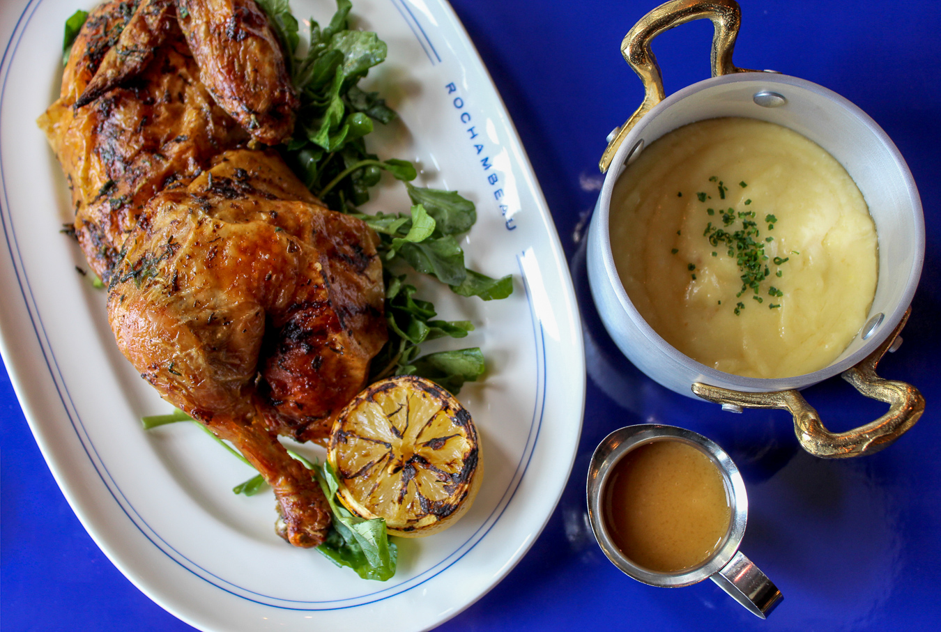 A chicken dish at Rochambeau.