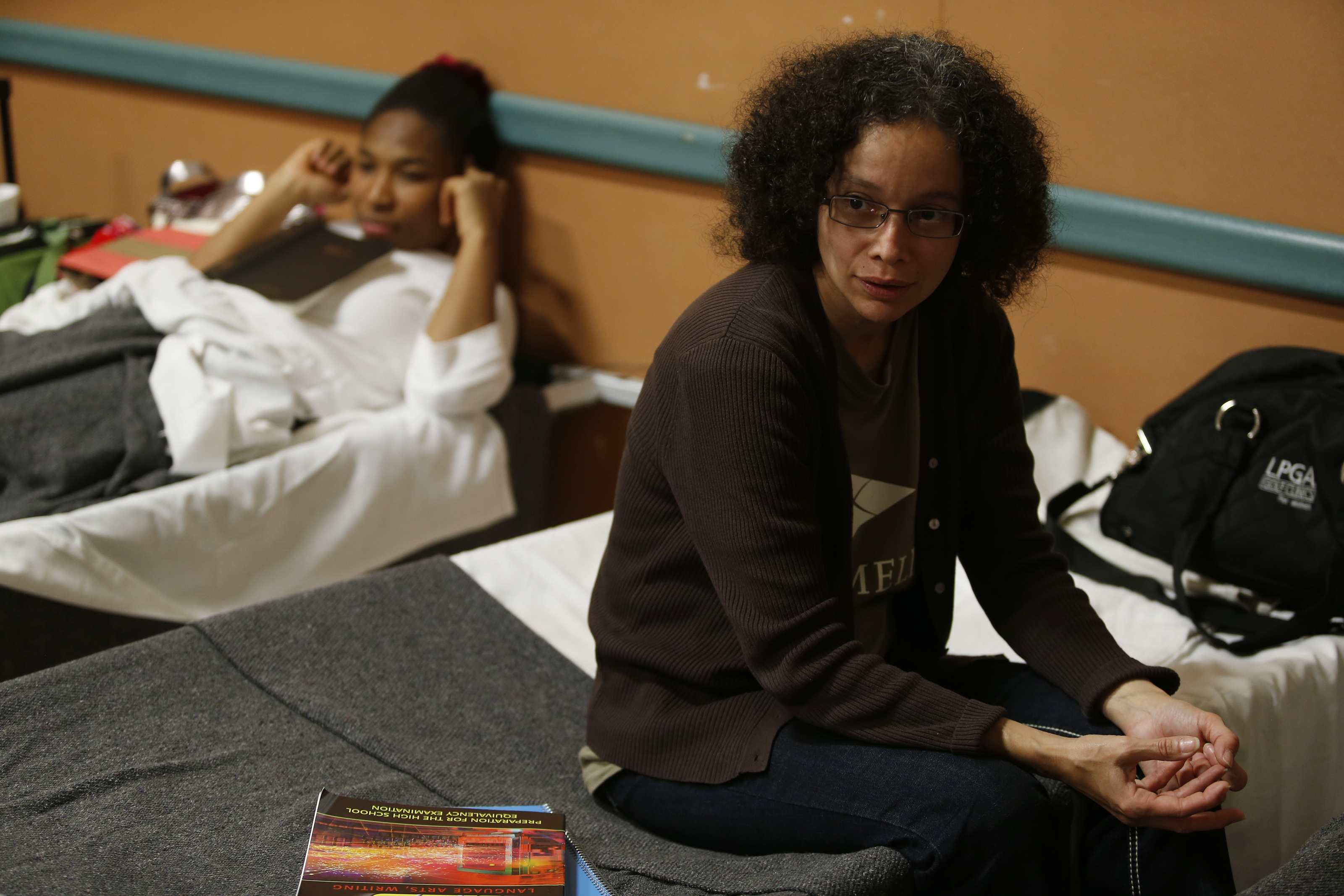 “I left clothes and other things there, but what I really left behind was my stability,” Beatrice Rivera (right), 46, said about the closing of the Long Island homeless shelter in October.