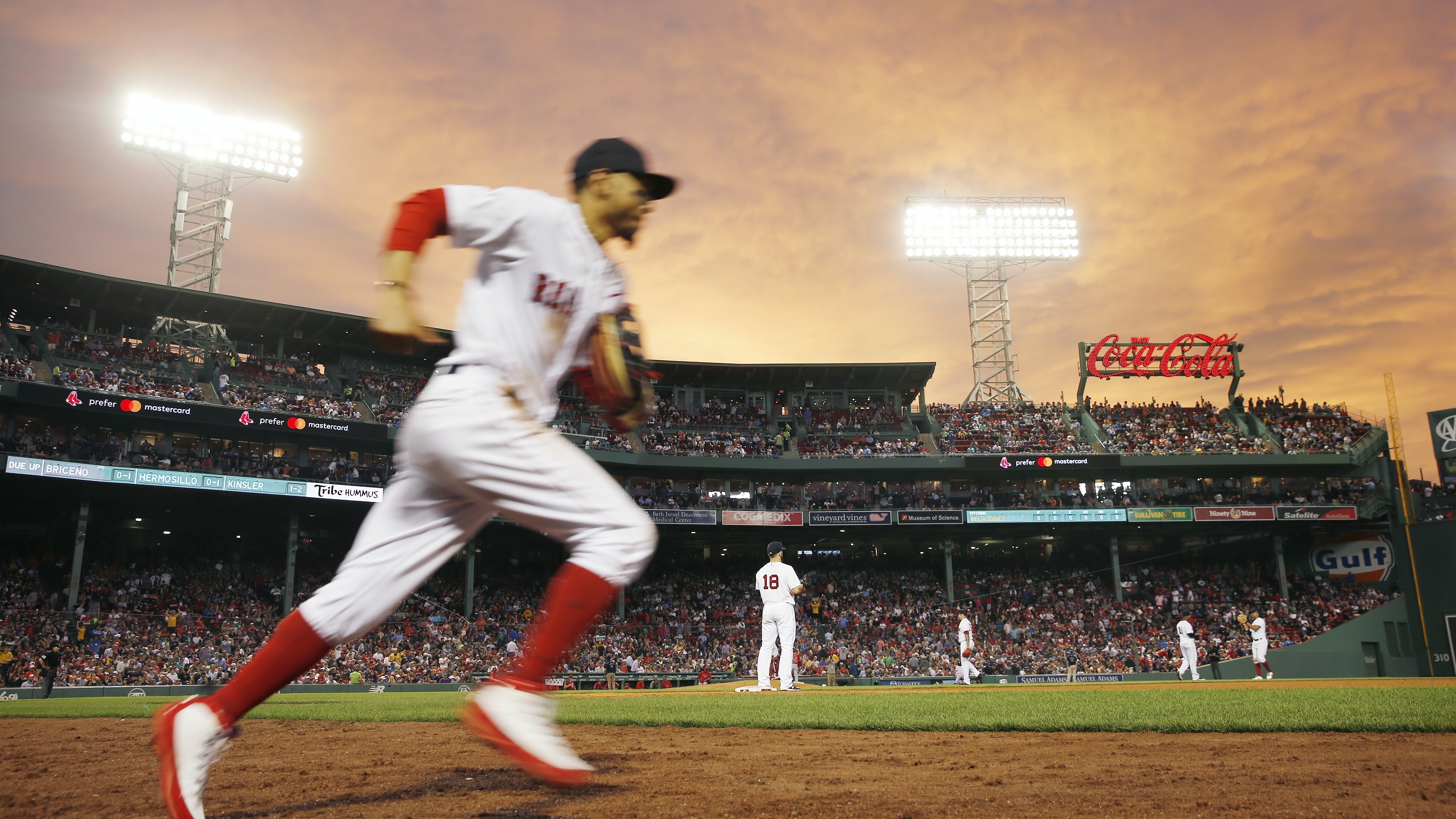 The future for Mookie Betts could be affected by the moves of his contemporaries Manny Machado and Bryce Harper.