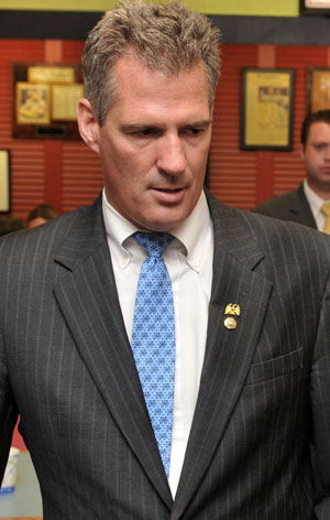 The decision by the state party could put US Senator Scott Brown, facing a tough challenge, in a difficult position.
