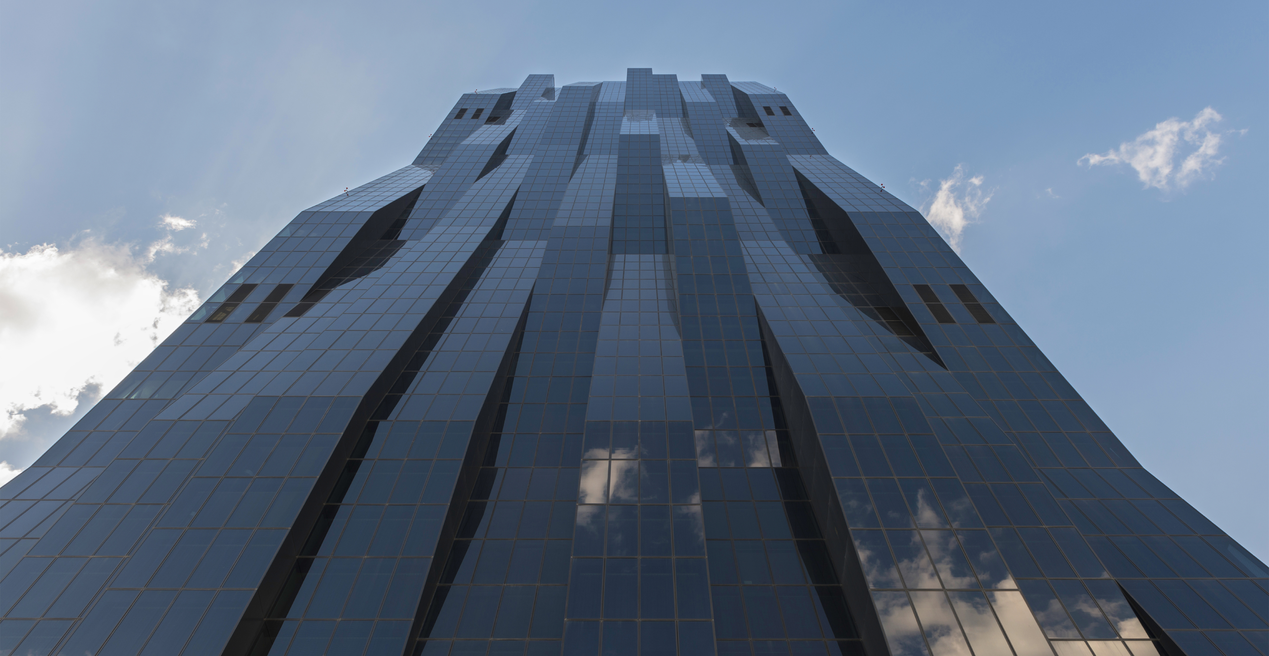 Vienna’s DC Tower 1 skyscraper, designed by French architect Dominique Perrault, was completed in 2013. At 720 feet, it is 70 feet shorter than Boston’s John Hancock Tower, though the buildings both have 60 floors.