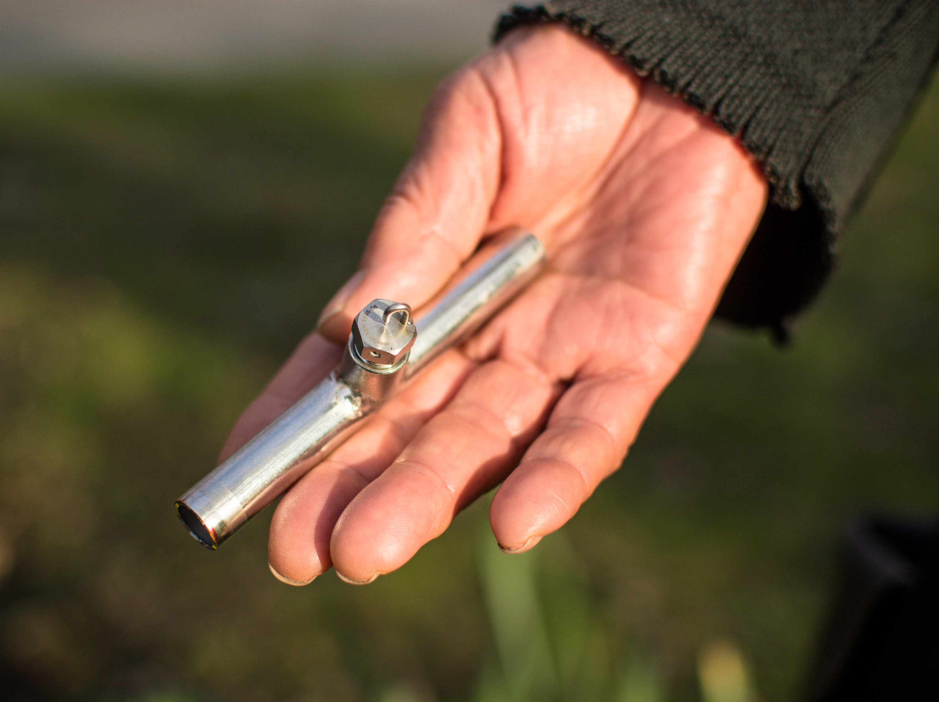One of the nozzles Nakaya employs in her artworks.
