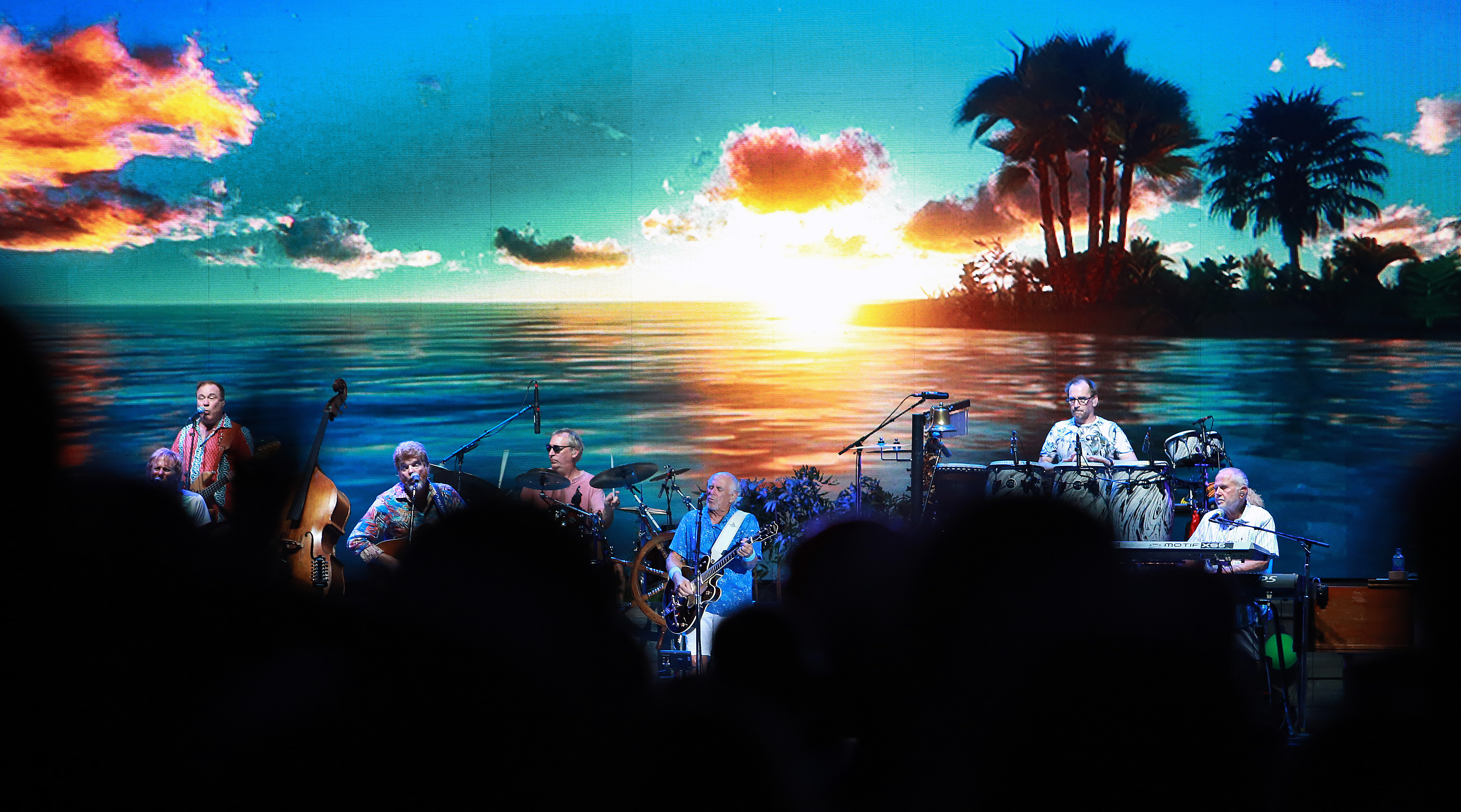 Jimmy Buffett performs at Fenway Park.