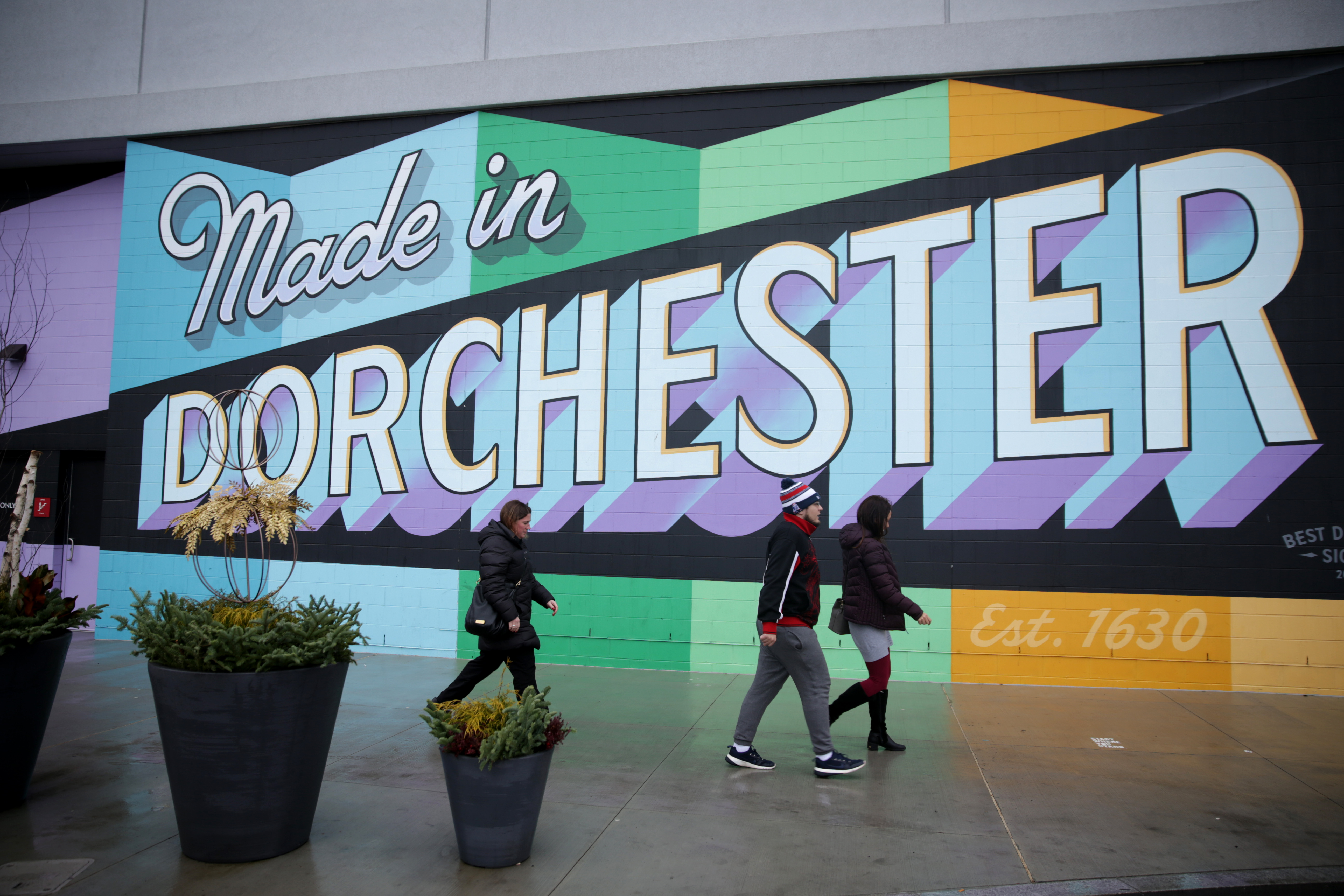 A mural at the South Bay expansion project.