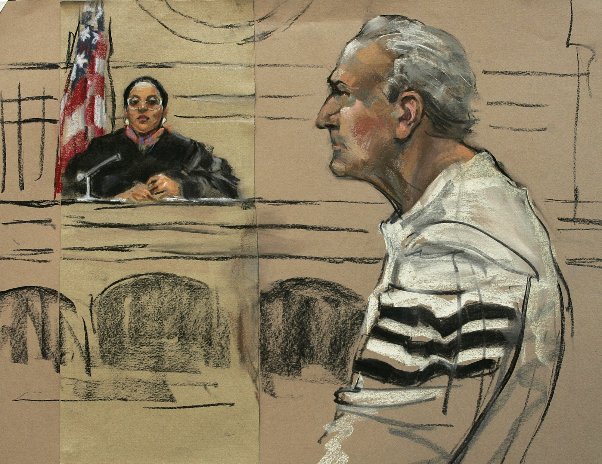 Salemme, as depicted during a 2004 appearance in federal court.