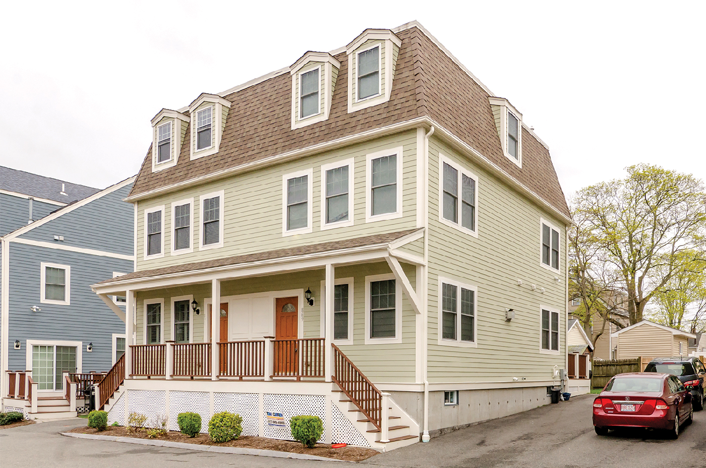 For sale Stylish homes on opposite banks of the Neponset River The