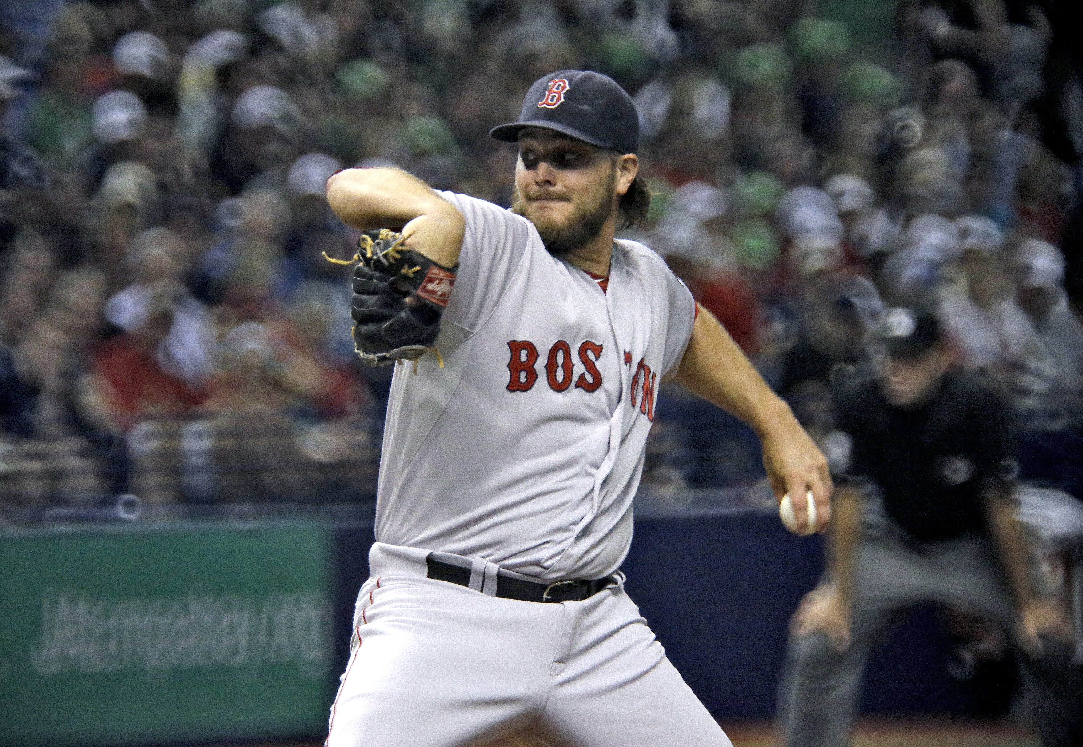 Wade Miley pitched 5 2/3 innings and allowed three hits and no runs.