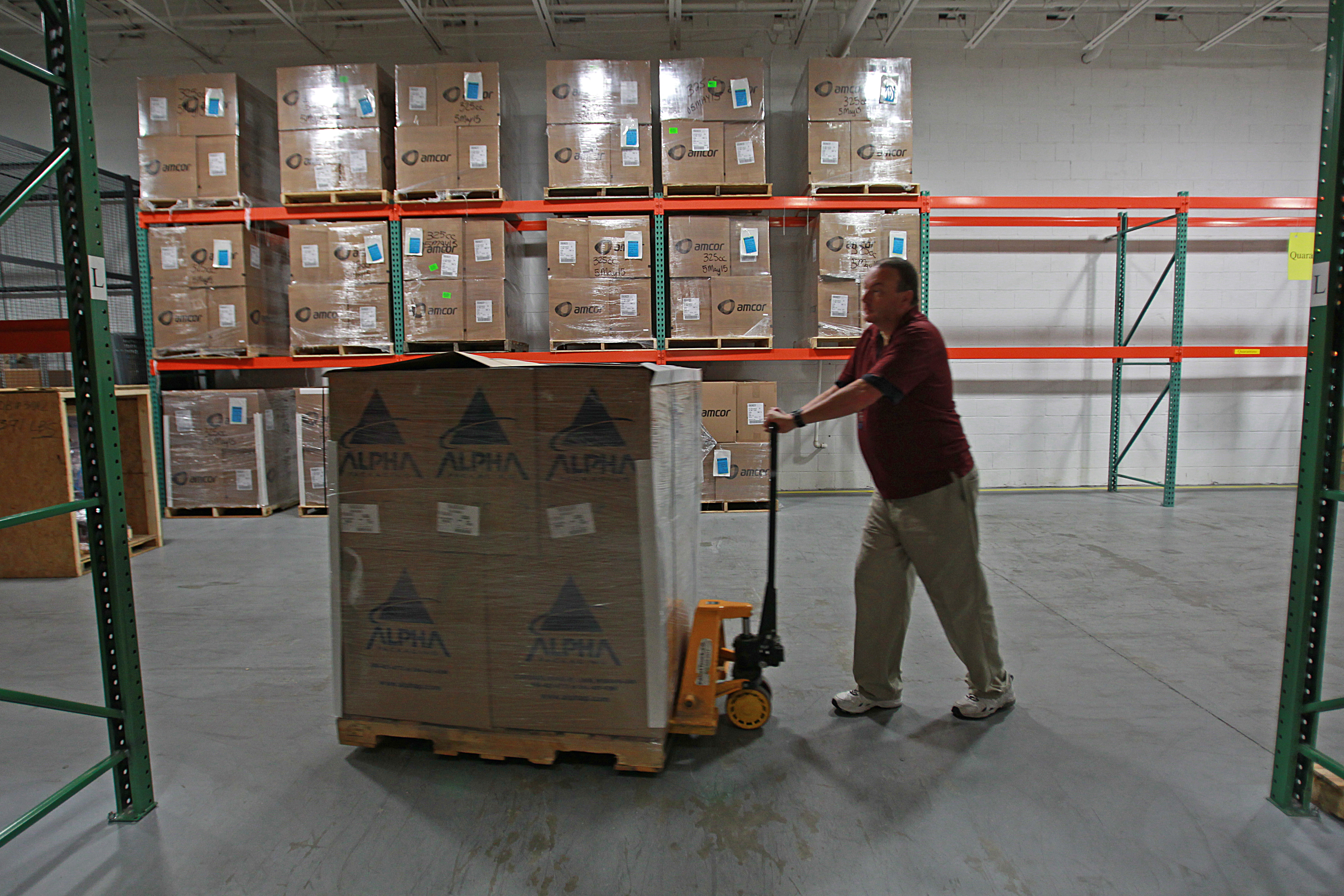 CutisPharma’s warehouse in Wilmington, where kits are sent out to pharmacies.