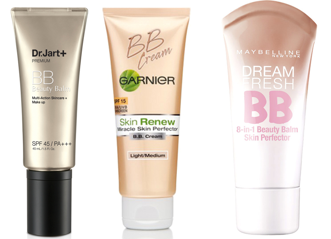 Dr. Jart, Garnier, and Maybelline.
