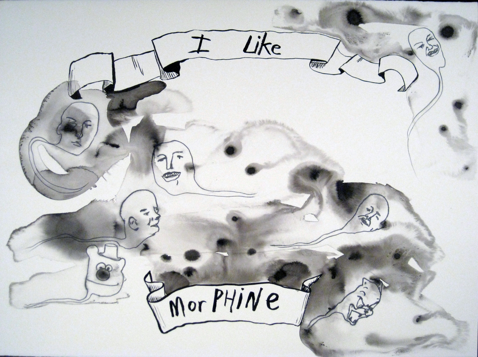 Nancy Andrews has created a sequence of drawings and a film fueled by memories of delirium.