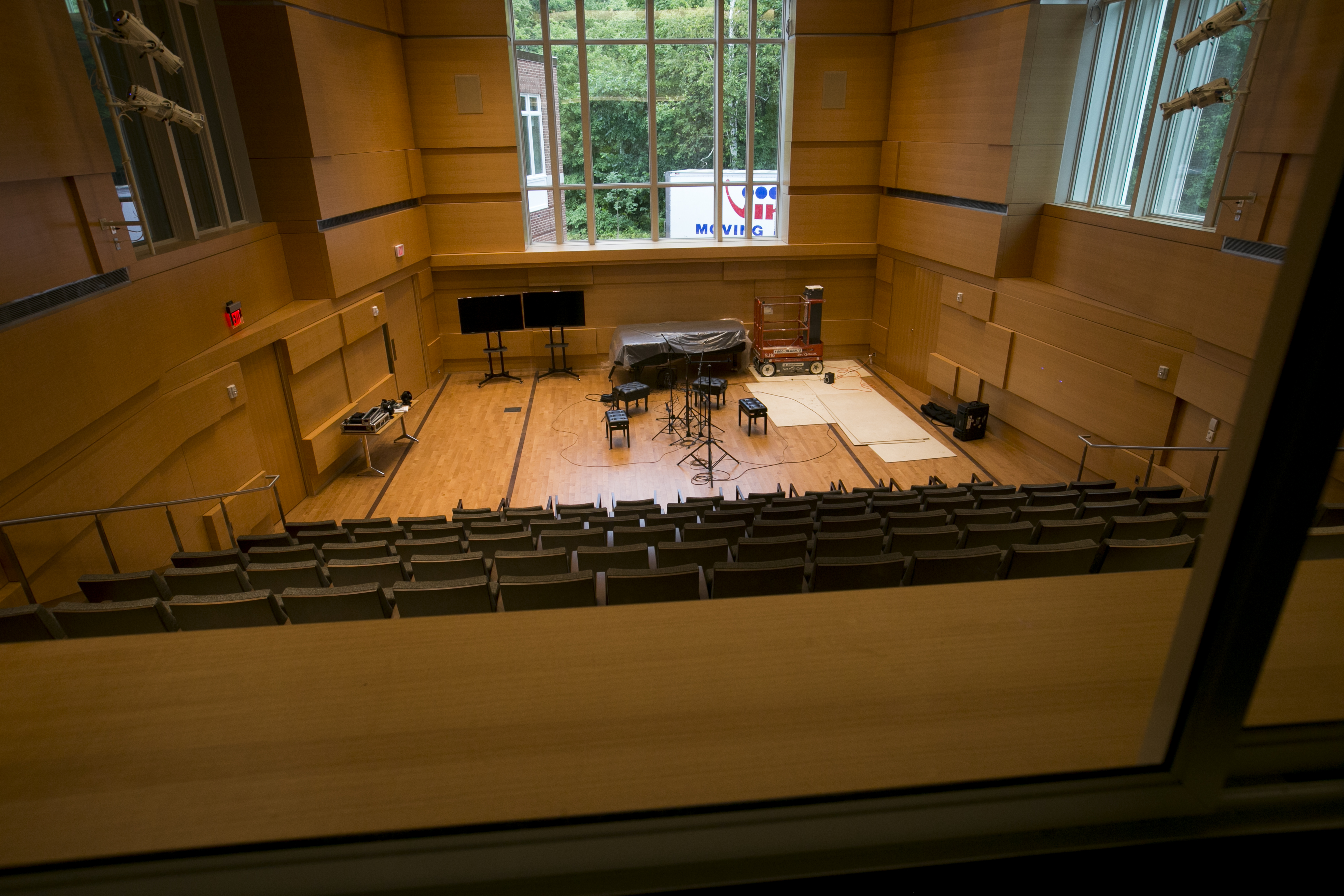 The interior of the new Rachel Carson Center at the Middlesex School in Concord.