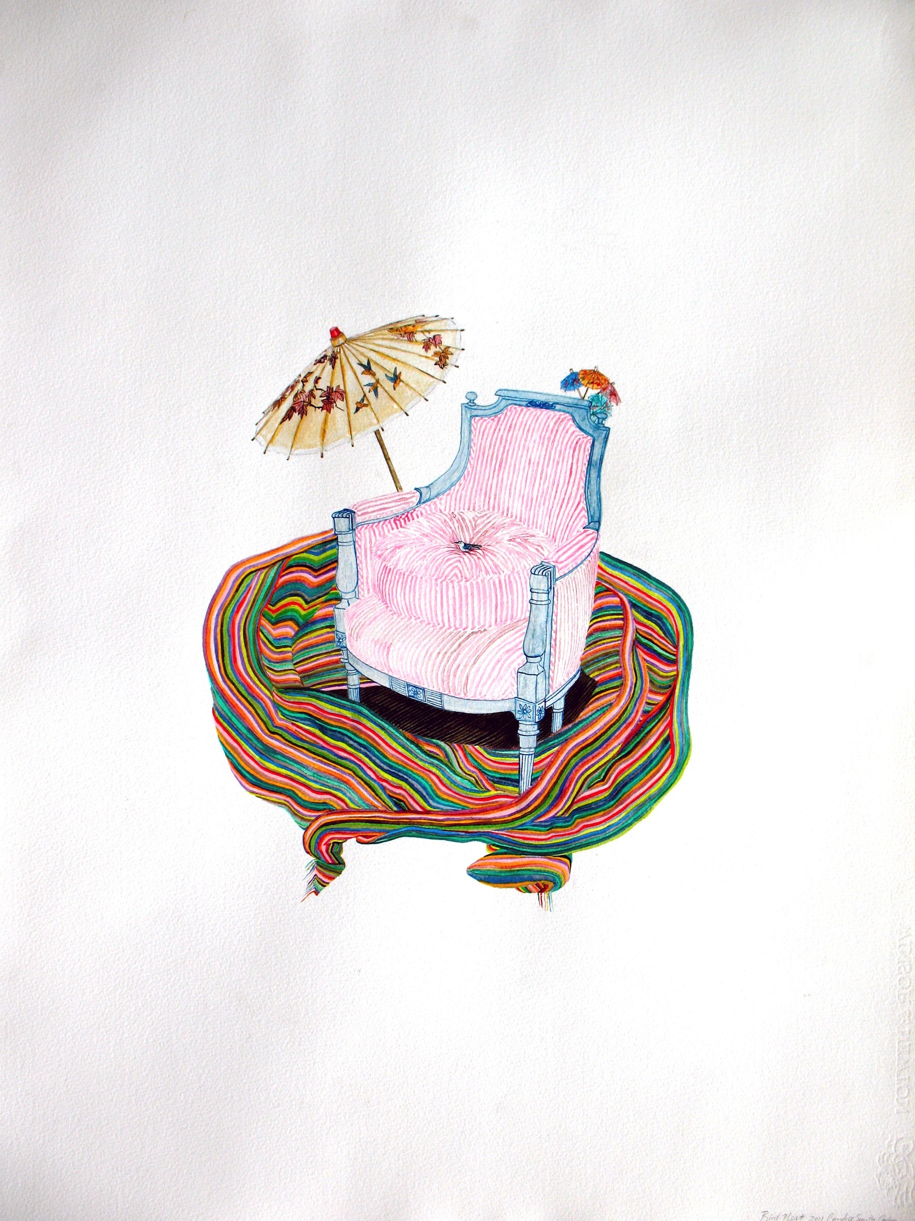 “Bird Nest’’ from Candice Smith Corby’s show “Fortified’’ at Ellen Miller Gallery.