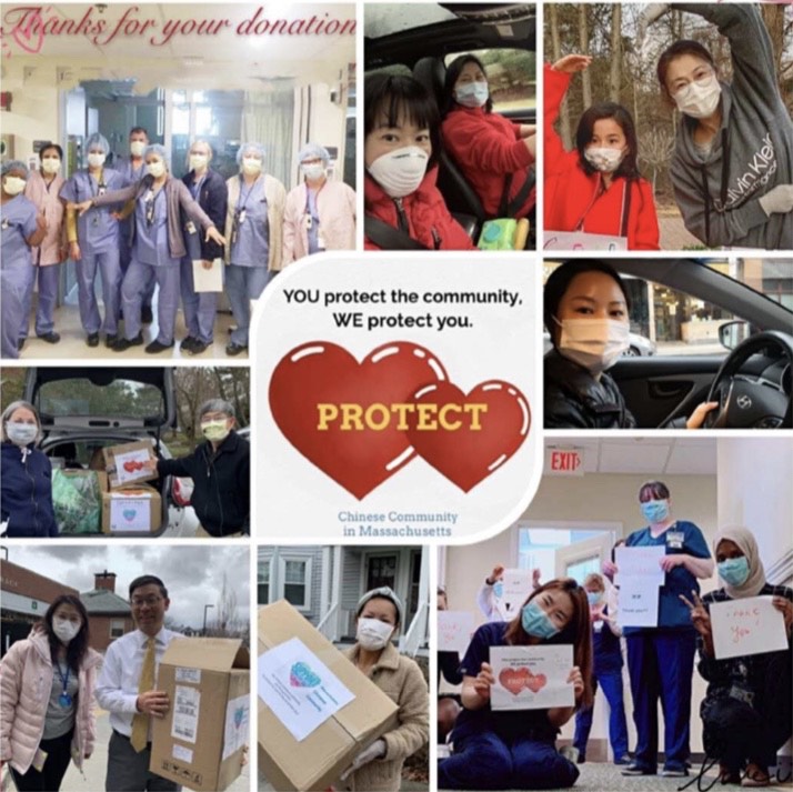 Boston’s Chinese community are working together to collect masks for healthcare workers fighting on the frontlines of the COVID-19 pandemic.