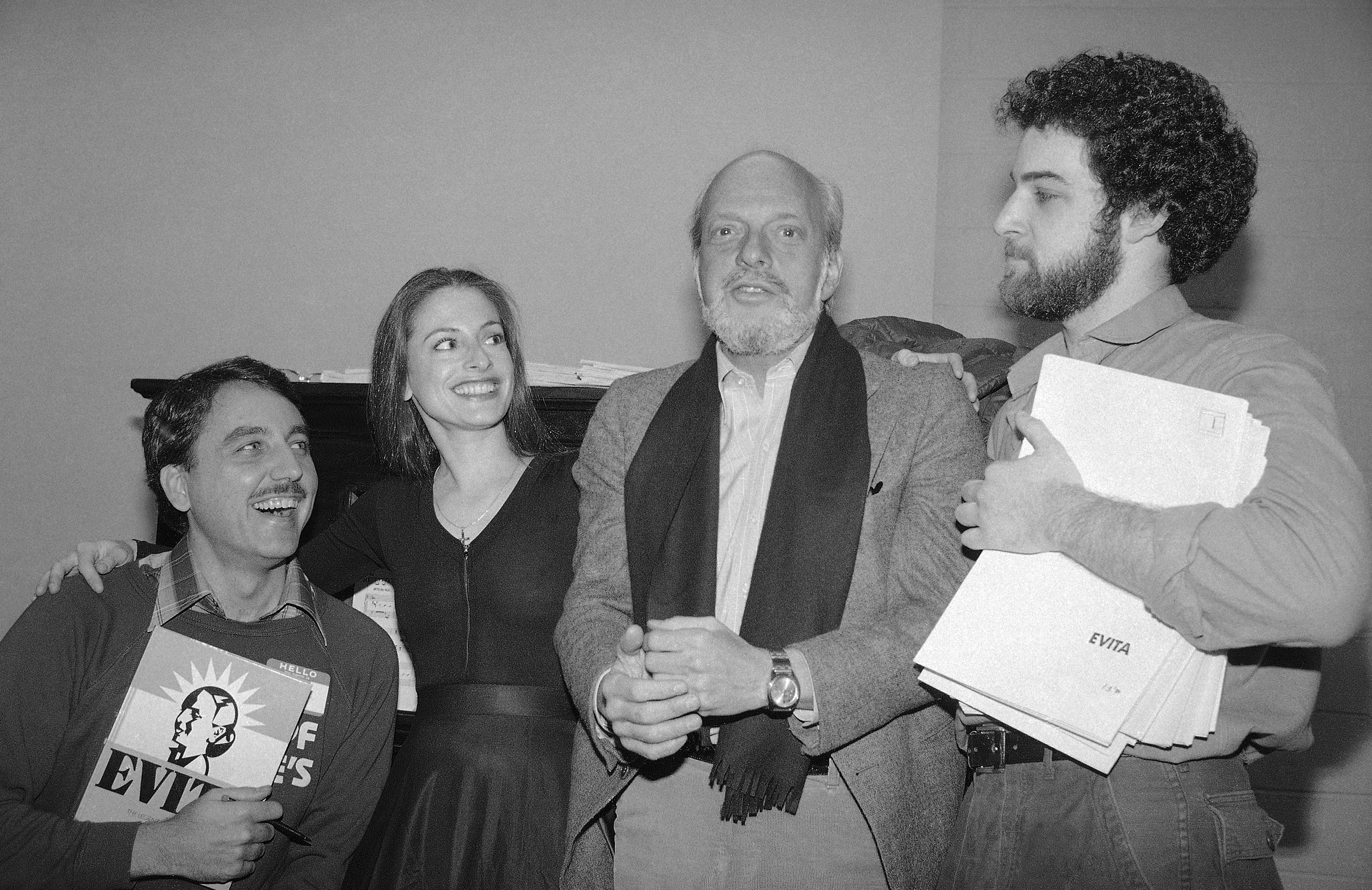 Concerns about ethnic accuracy were muted regarding the 1979 New York production of “Evita.” Patti LuPone and Mandy Patinkin (at right) were among the cast members.