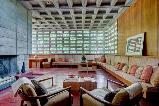 An interior view of the Kalil House, now owned by the Currier Museum of Art.