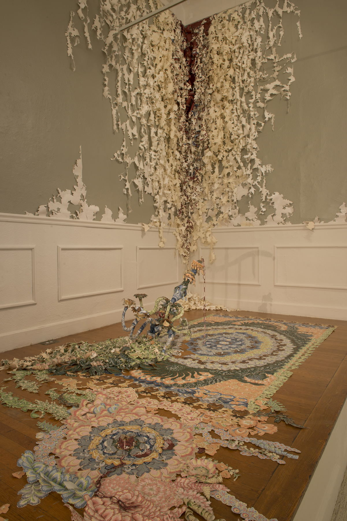Detail of Elizabeth Alexander’s “Keeping Up Appearances.”