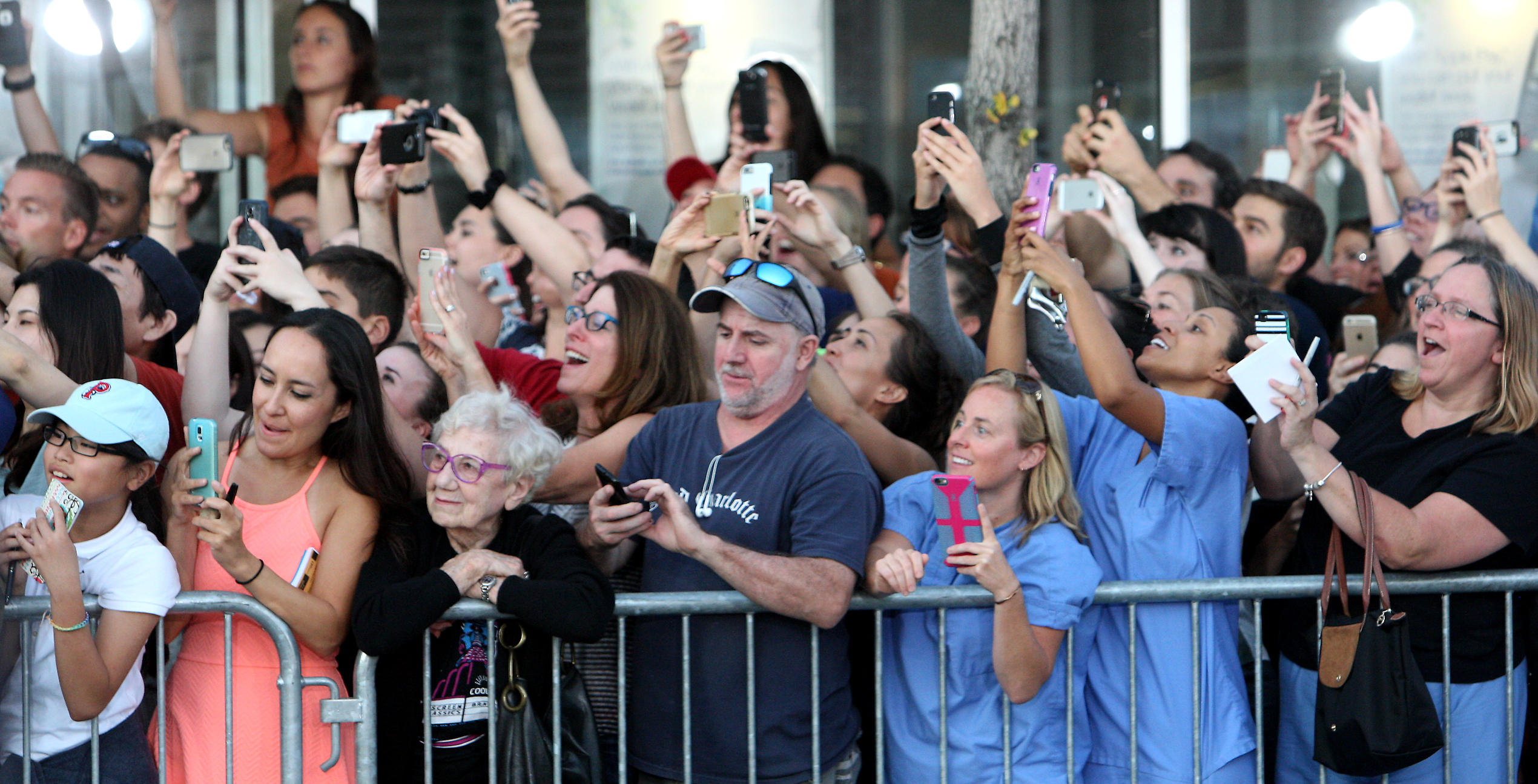 Fans outside the Coolidge Corner Theatre.