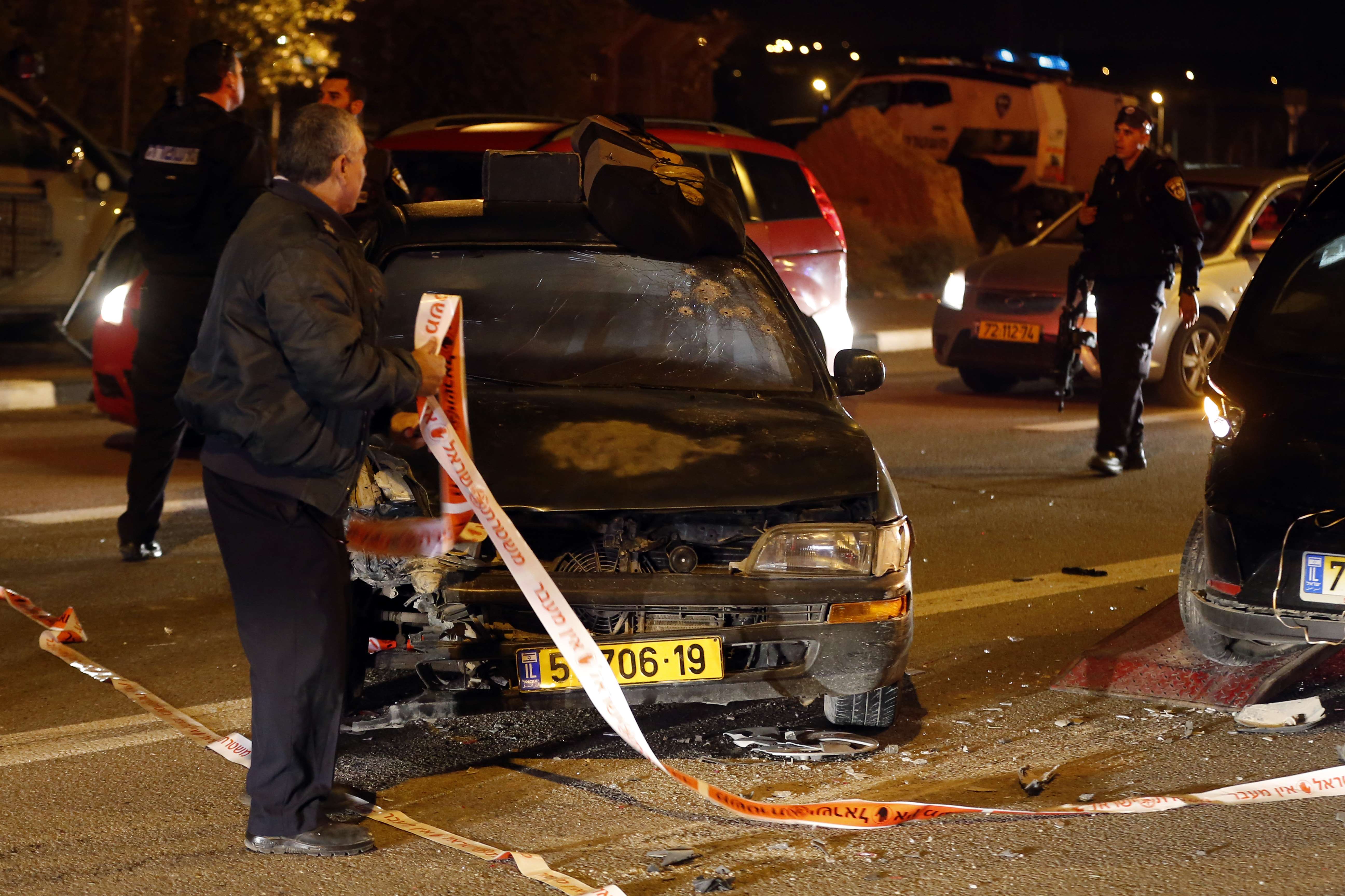 The attack left one Israeli dead and eight wounded in the Jewish settlement blocin the Israeli-occupied West Bank.