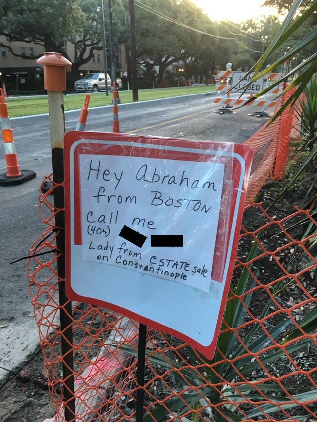A woman in New Orleans is trying to connect with a man she says she promised to take to a Saints game at the Superdome.