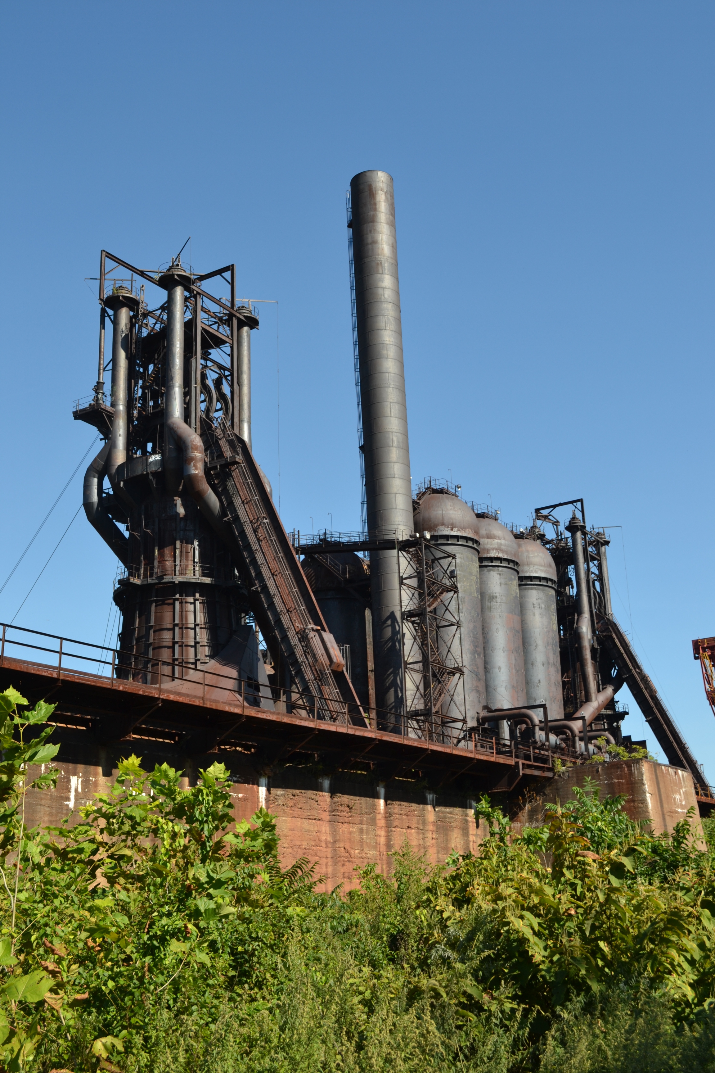 The Carrie Furnaces at the Rivers of Steel National Heritage Area.