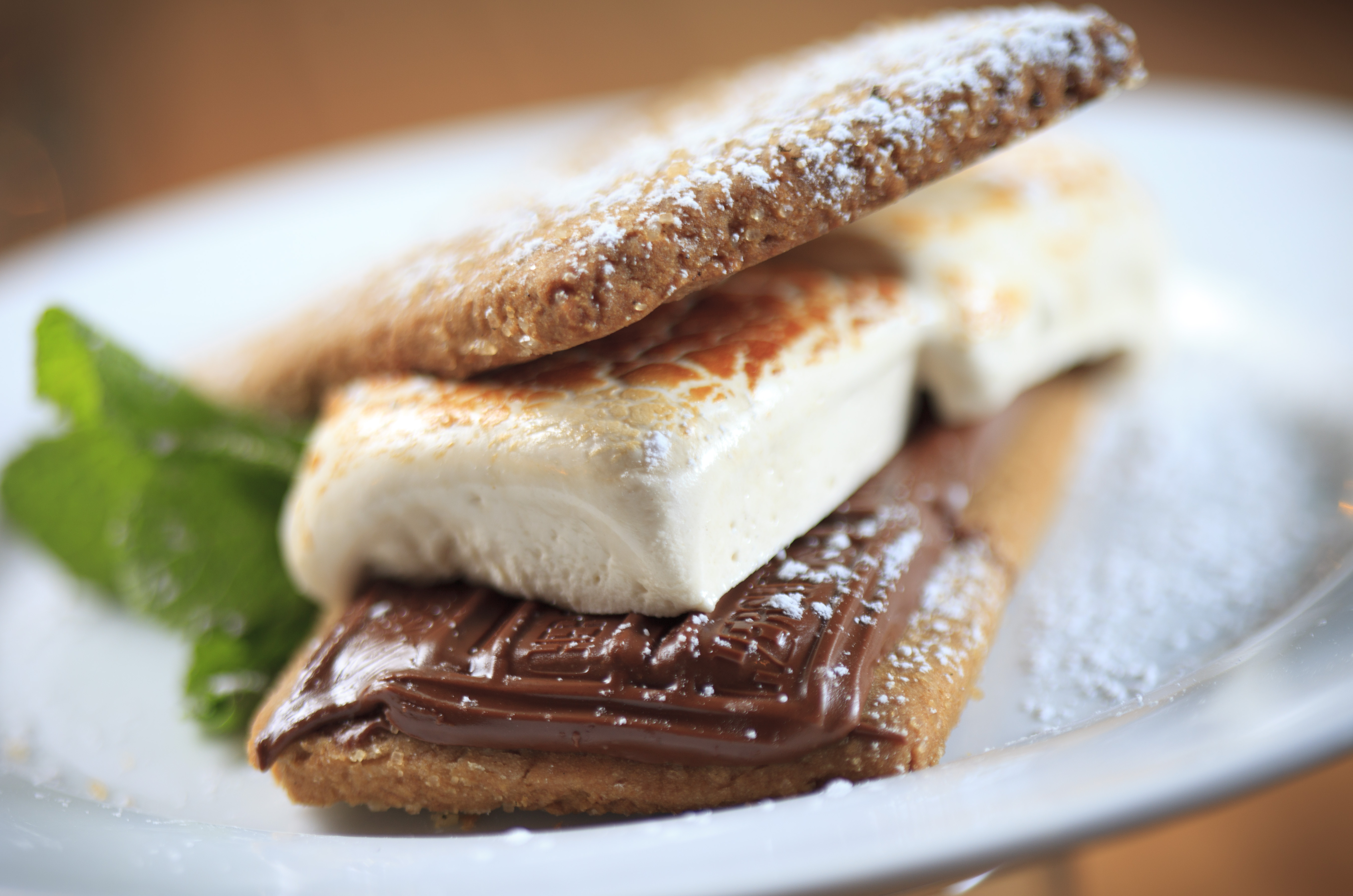 Back Deck s’mores use espresso-flavored marshmallows.