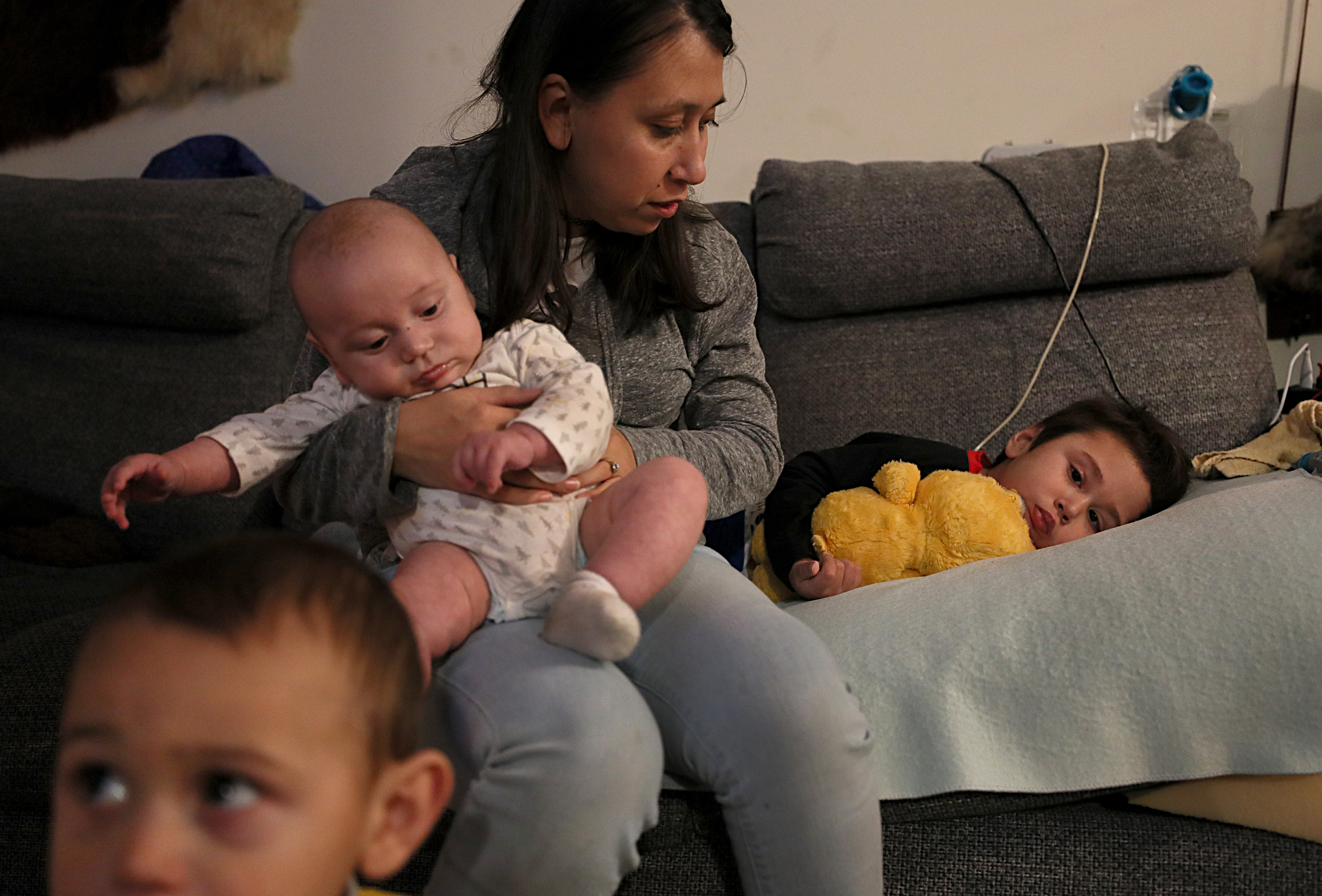 Karla Terry had her hands full with children, Seth, 4 months, Alex, 2, and Lucas, 3. Lucas became so gravely ill from eating contaminated romaine lettuce that doctors had prepared Terry and her husband, Nathan Parker, for his death. They had Lucas baptized and waited at his bedside. “He never really woke up from the coma,’’ Parker said.