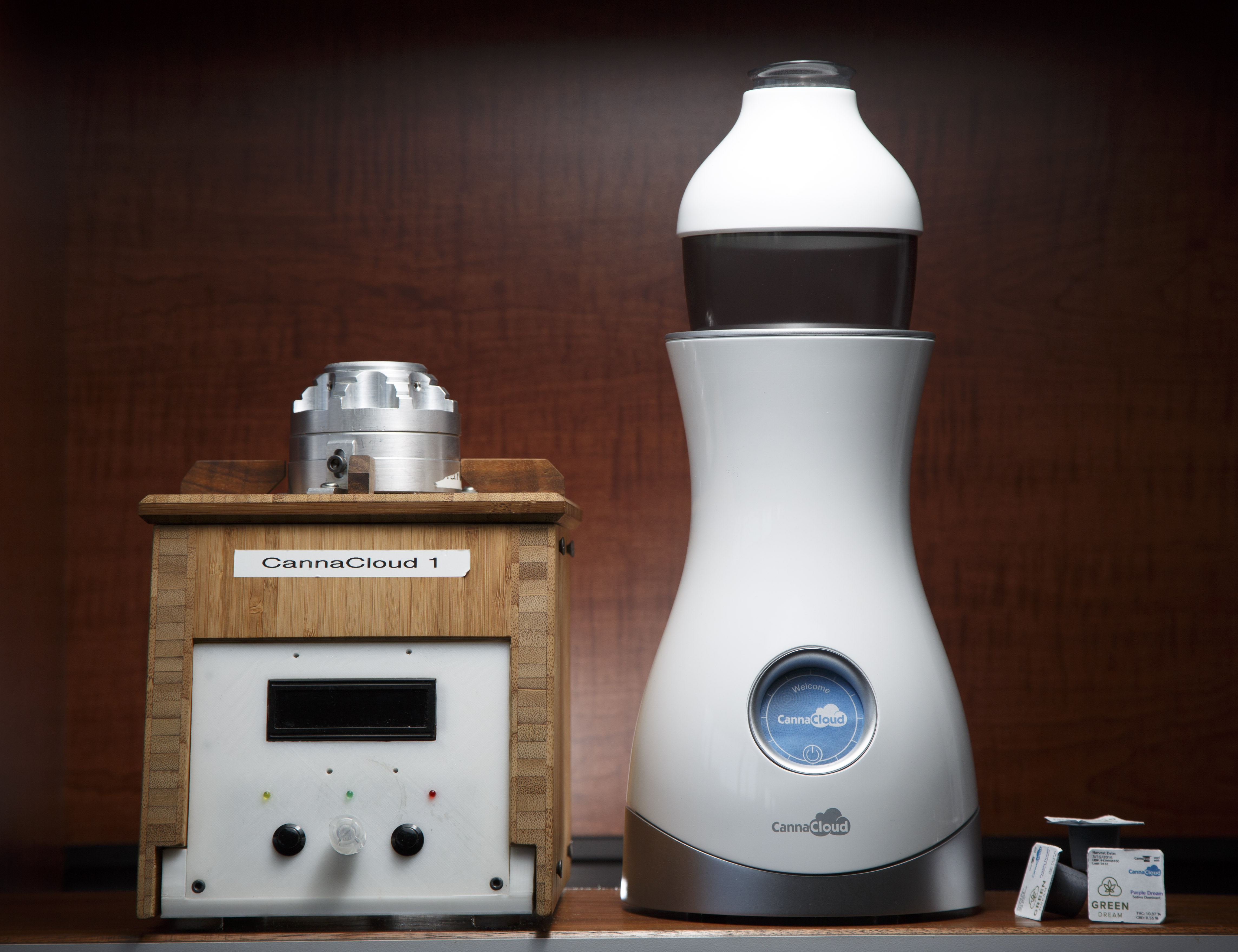 A prototype of the CannaKorp marijuana vaporizer.
