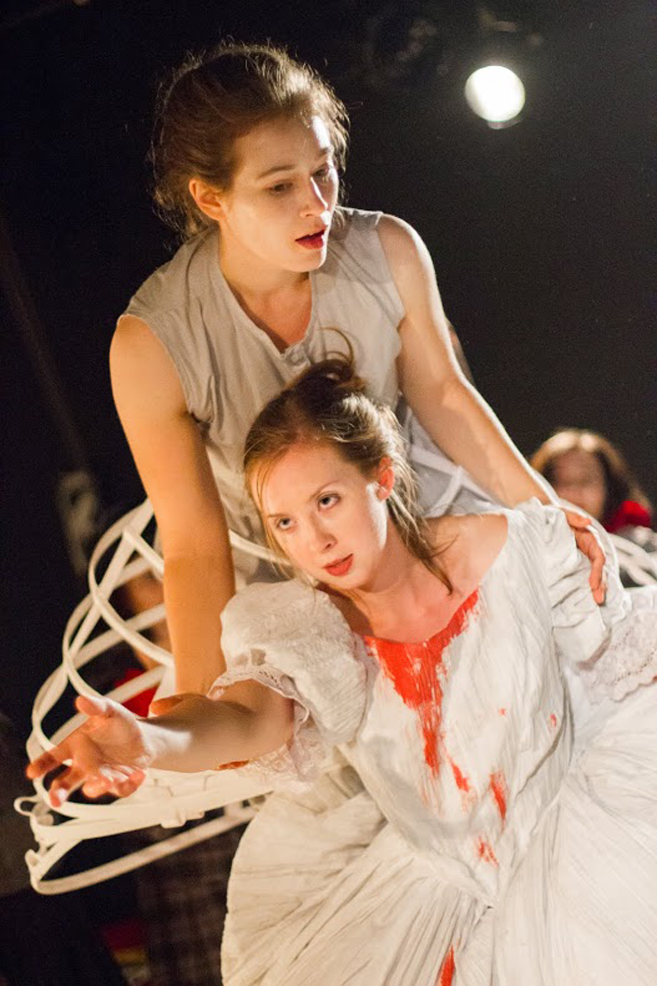Amy Meyer (front) and Poornima Kirby as the Countess