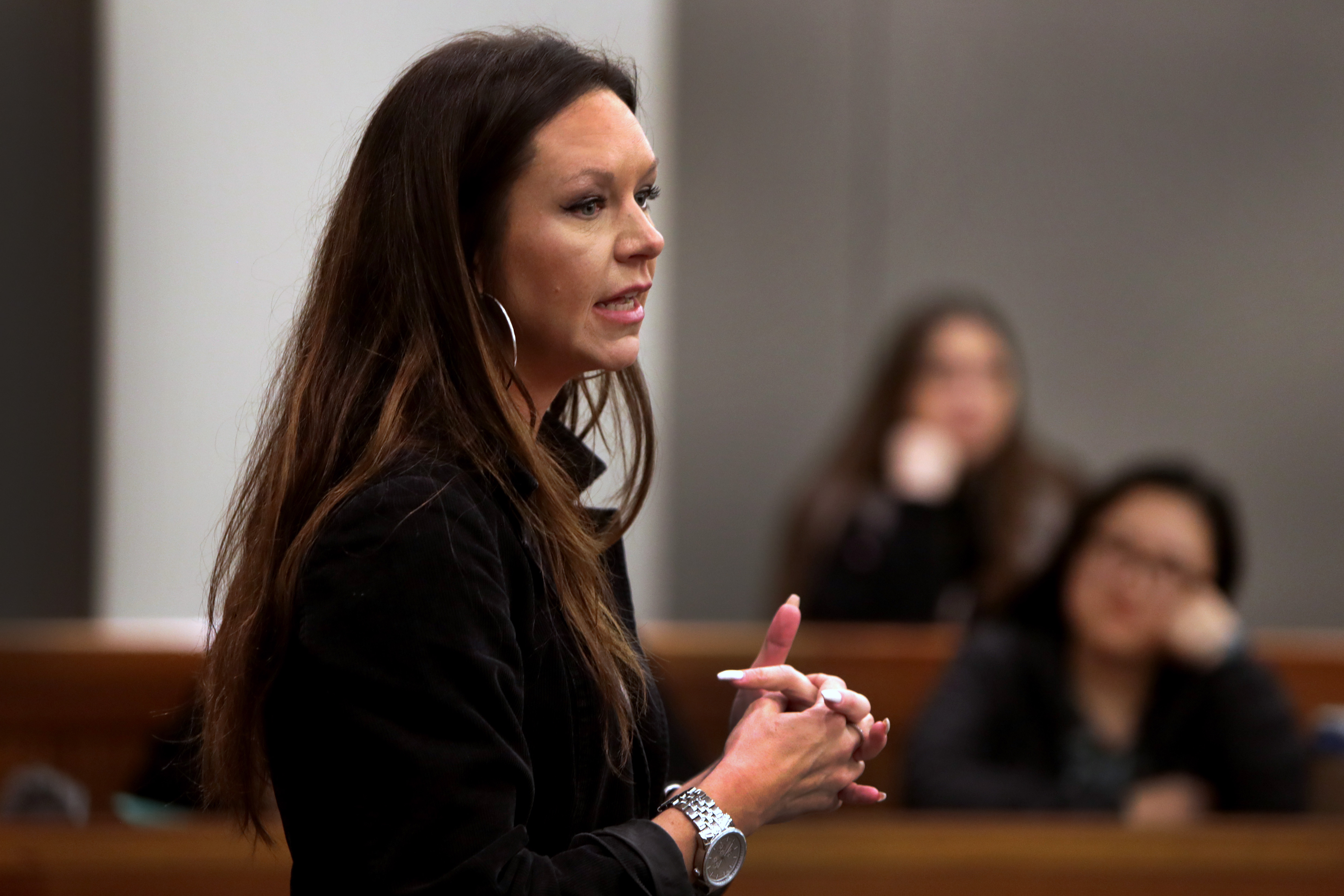 Kim Ring Allen taught a social media marketing class at Suffolk University.