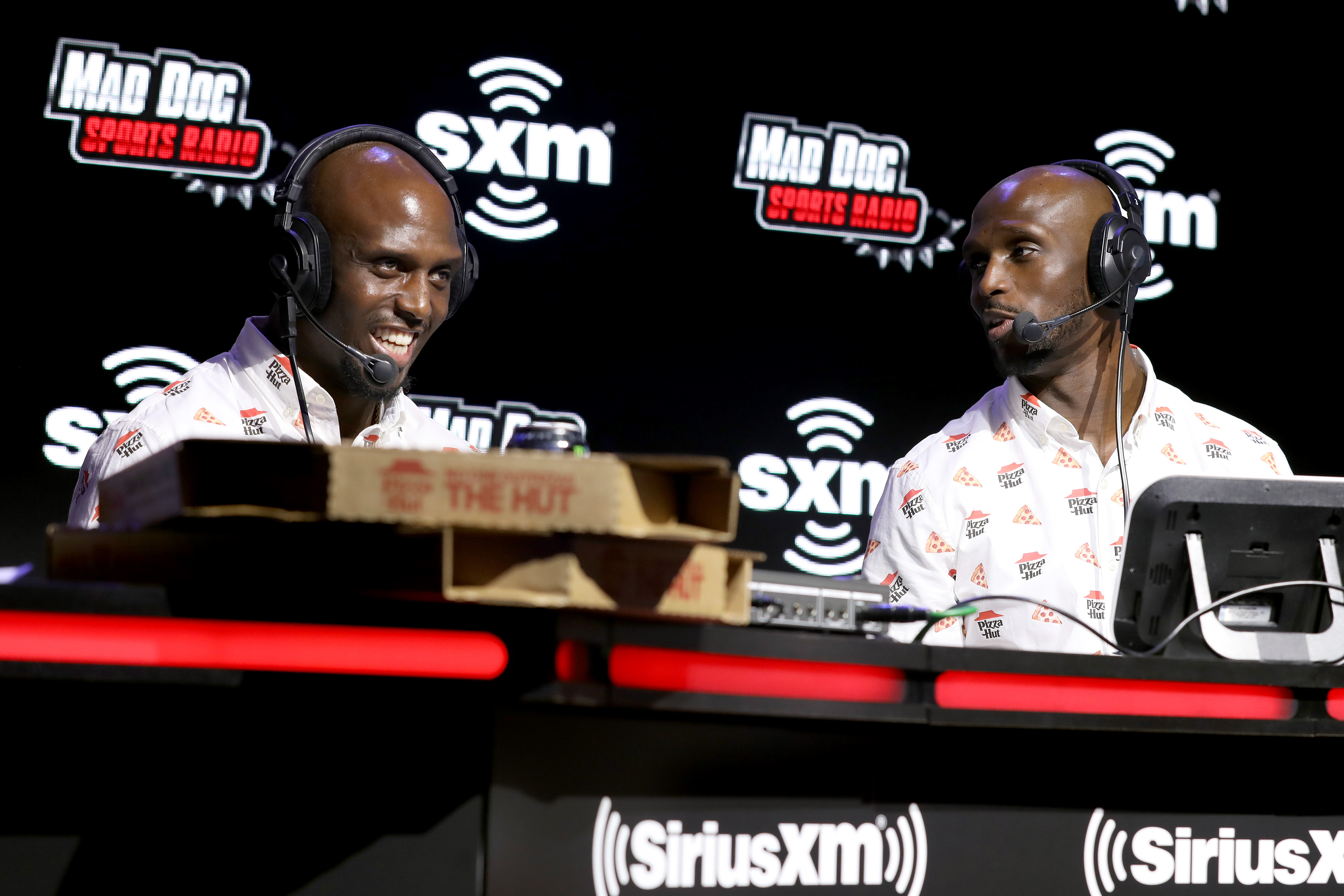 Devin McCourty and Jason McCourty spent time on Radio Row Thursday in Miami.