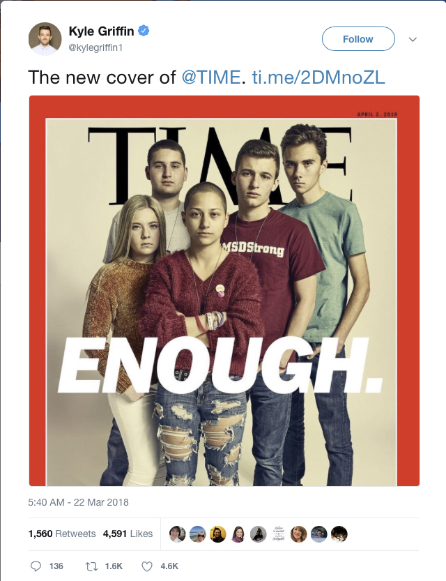Parkland students take a stand on Time cover The Boston Globe