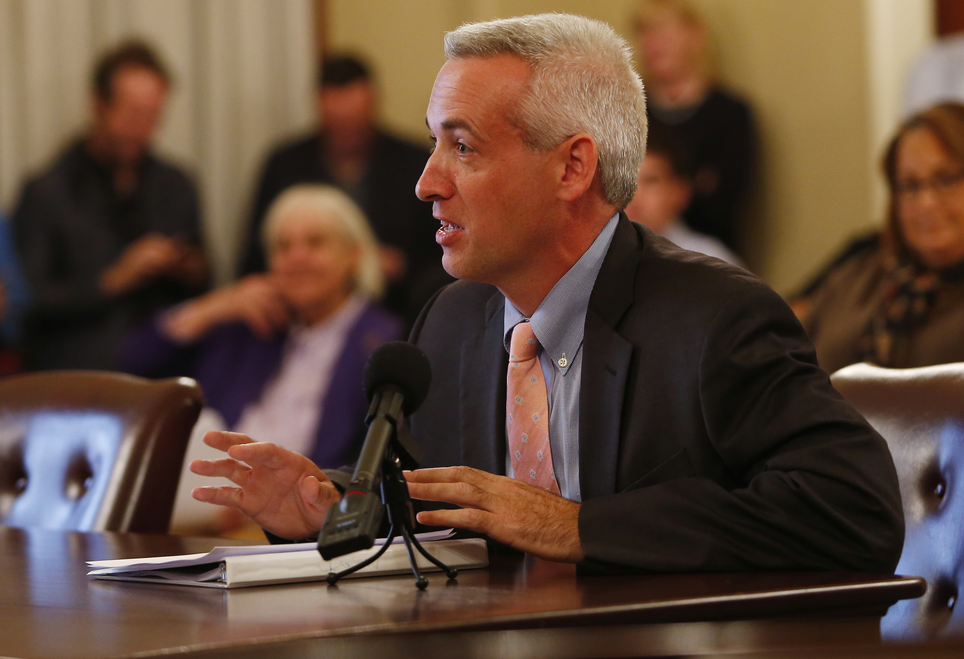 Representative Josh Cutler testified in favor of making “Roadrunner” the official state rock song during a hearing Tuesday on Beacon Hill.