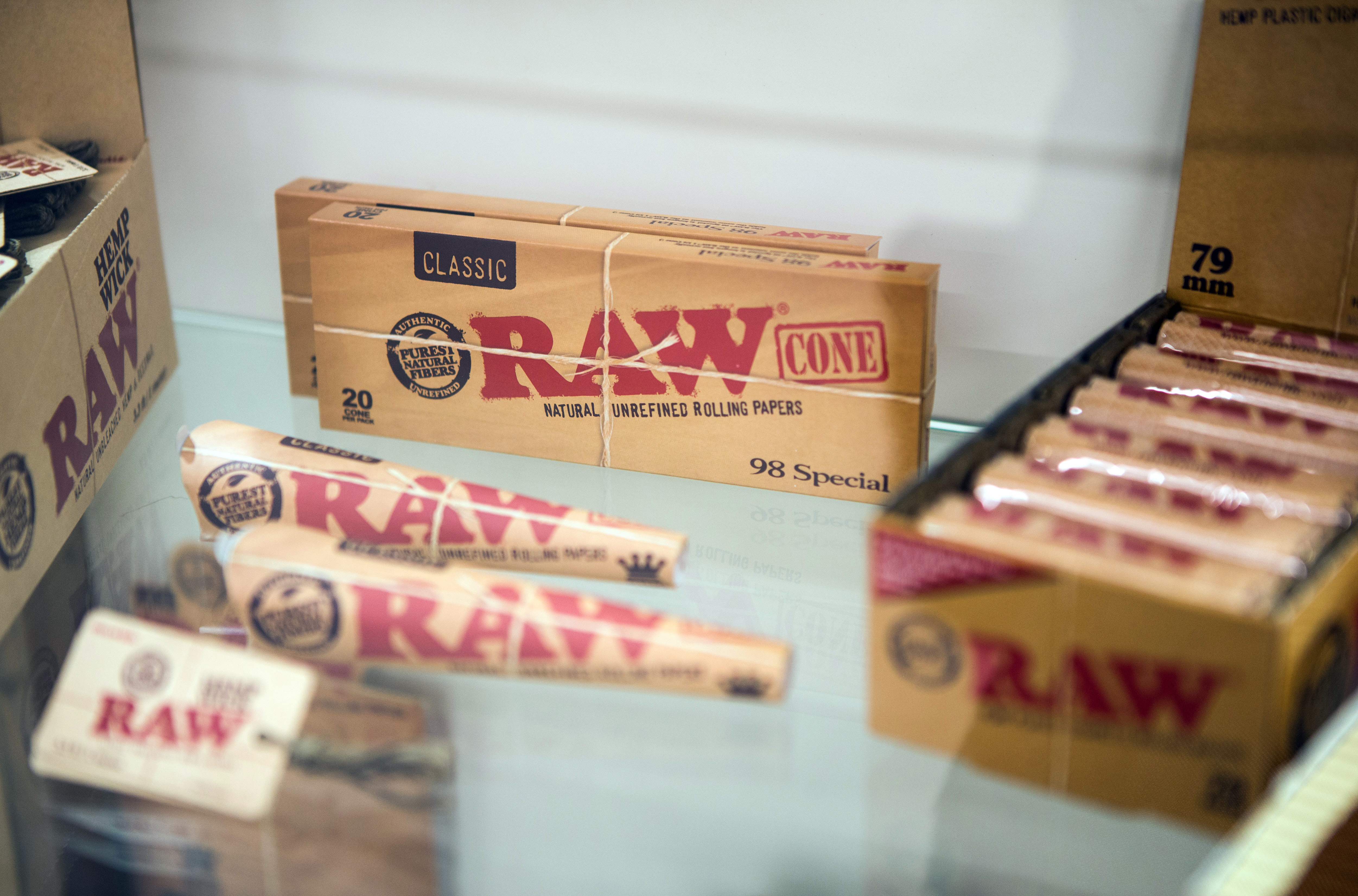 RAW rolling papers will be carried at the dispensary.