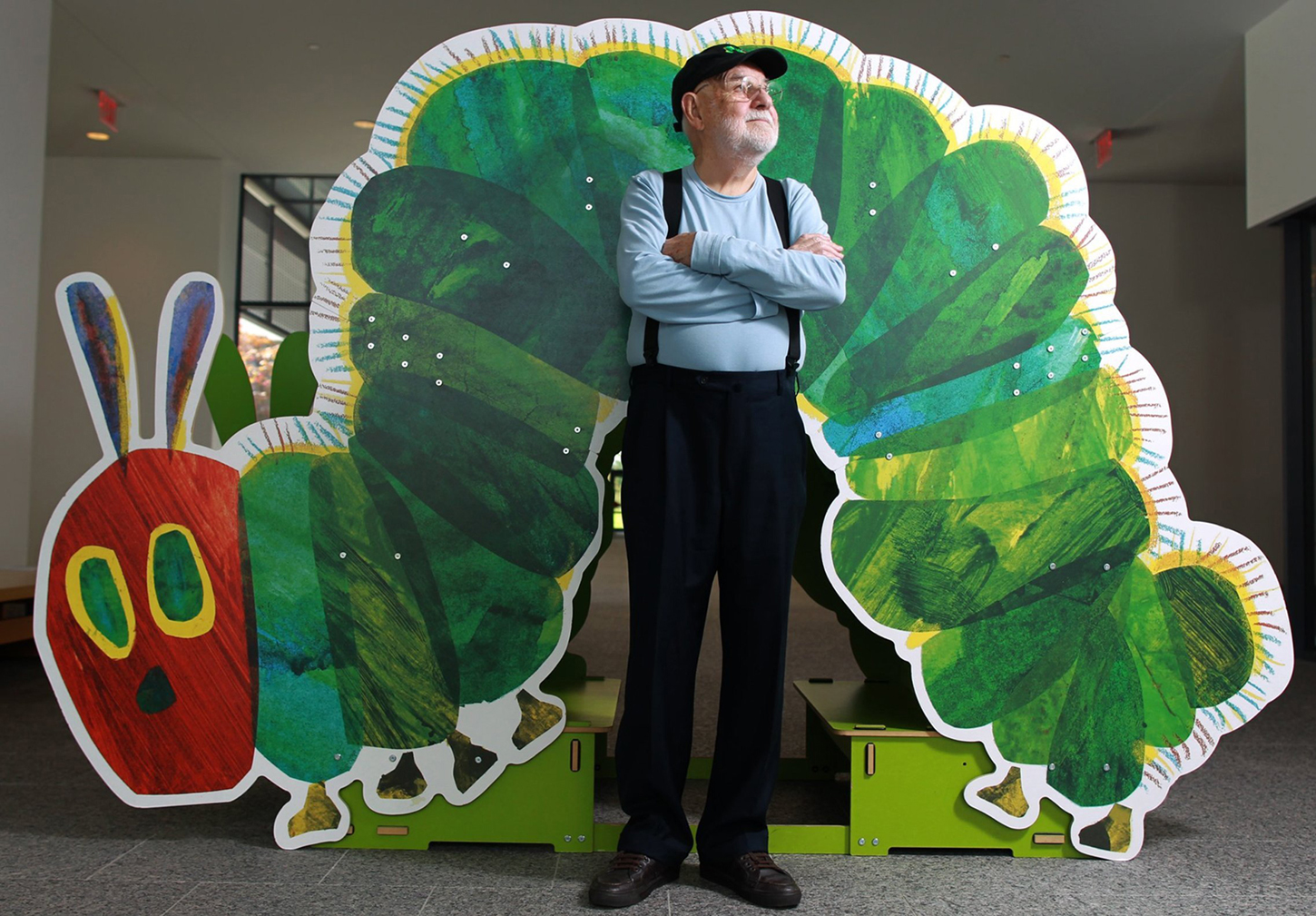 Eric Carle at his museum in Amherst.